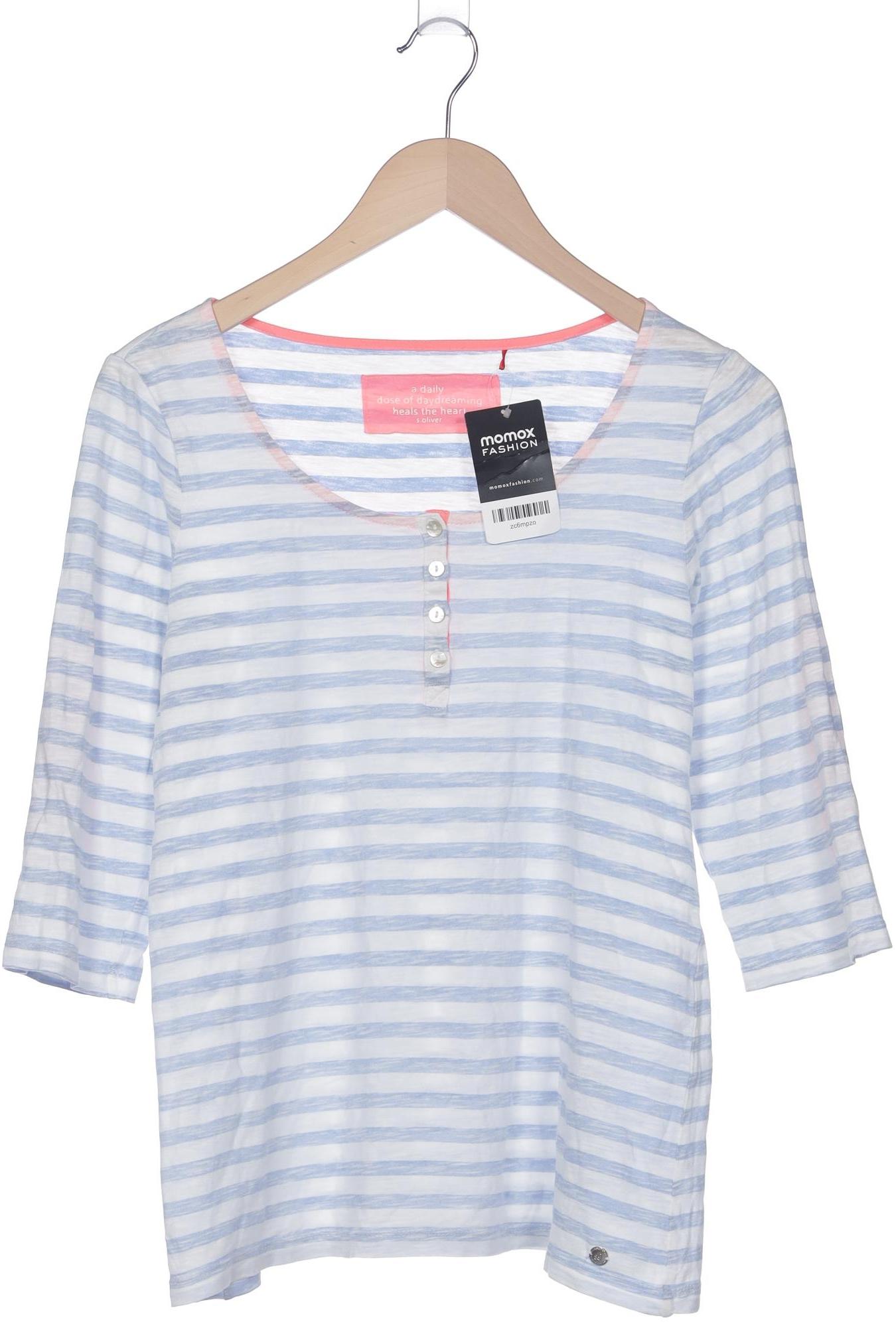 

s.Oliver Damen Langarmshirt, weiß, Gr. 38