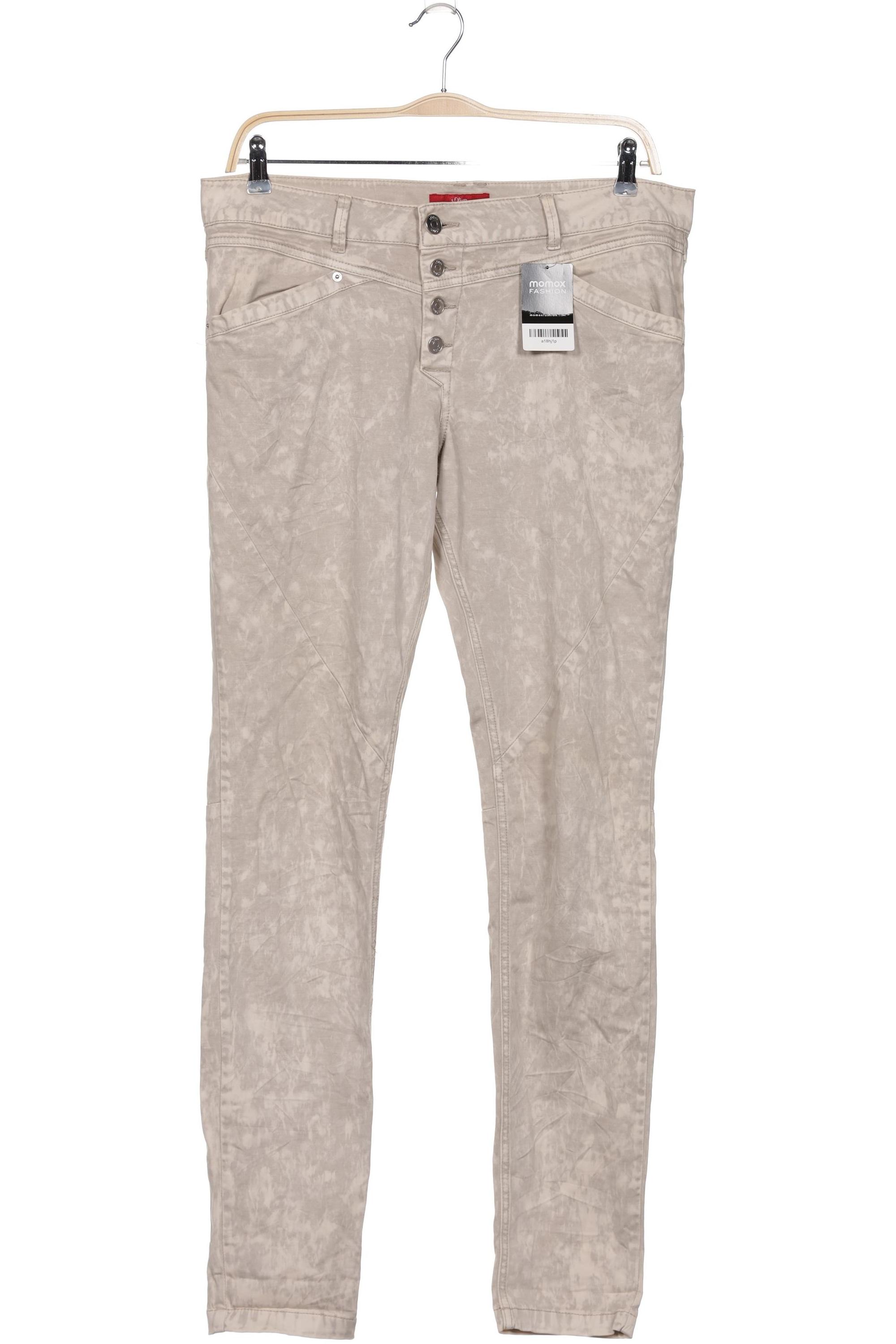 

s.Oliver Damen Stoffhose, beige, Gr. 44