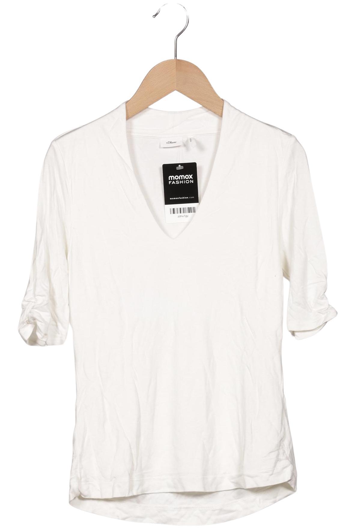 

s.Oliver Damen T-Shirt, weiß, Gr. 34