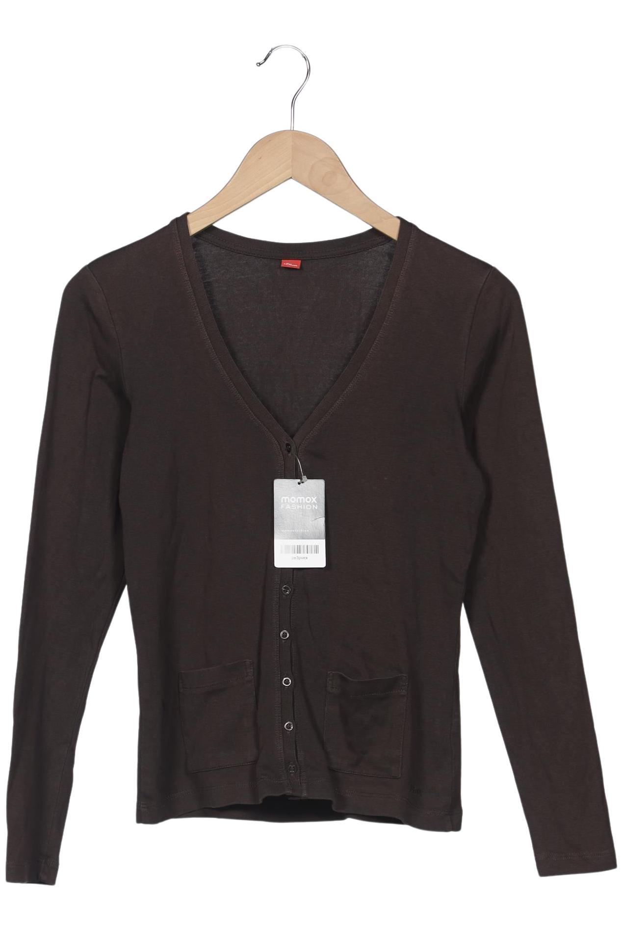 

s.Oliver Damen Strickjacke, braun, Gr. 36