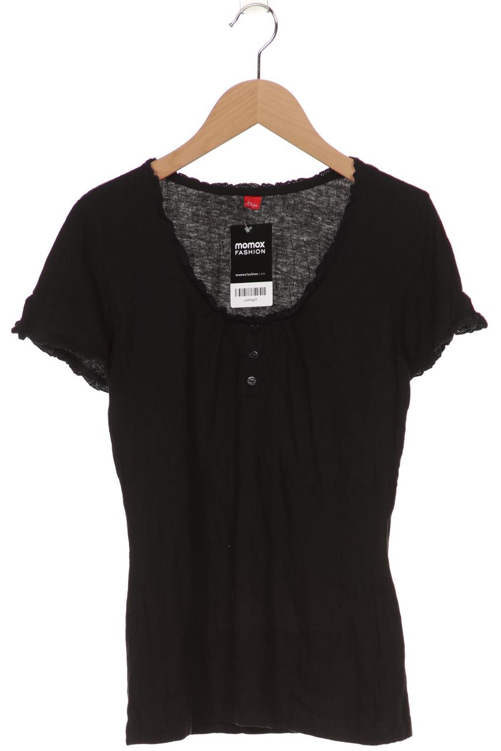 

s.Oliver Damen T-Shirt, schwarz, Gr. 34