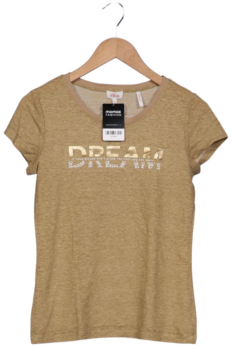 

s.Oliver Damen T-Shirt, beige, Gr. 36