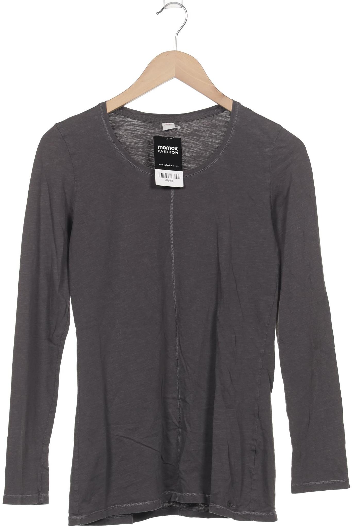 

s.Oliver Damen Langarmshirt, grau, Gr. 38