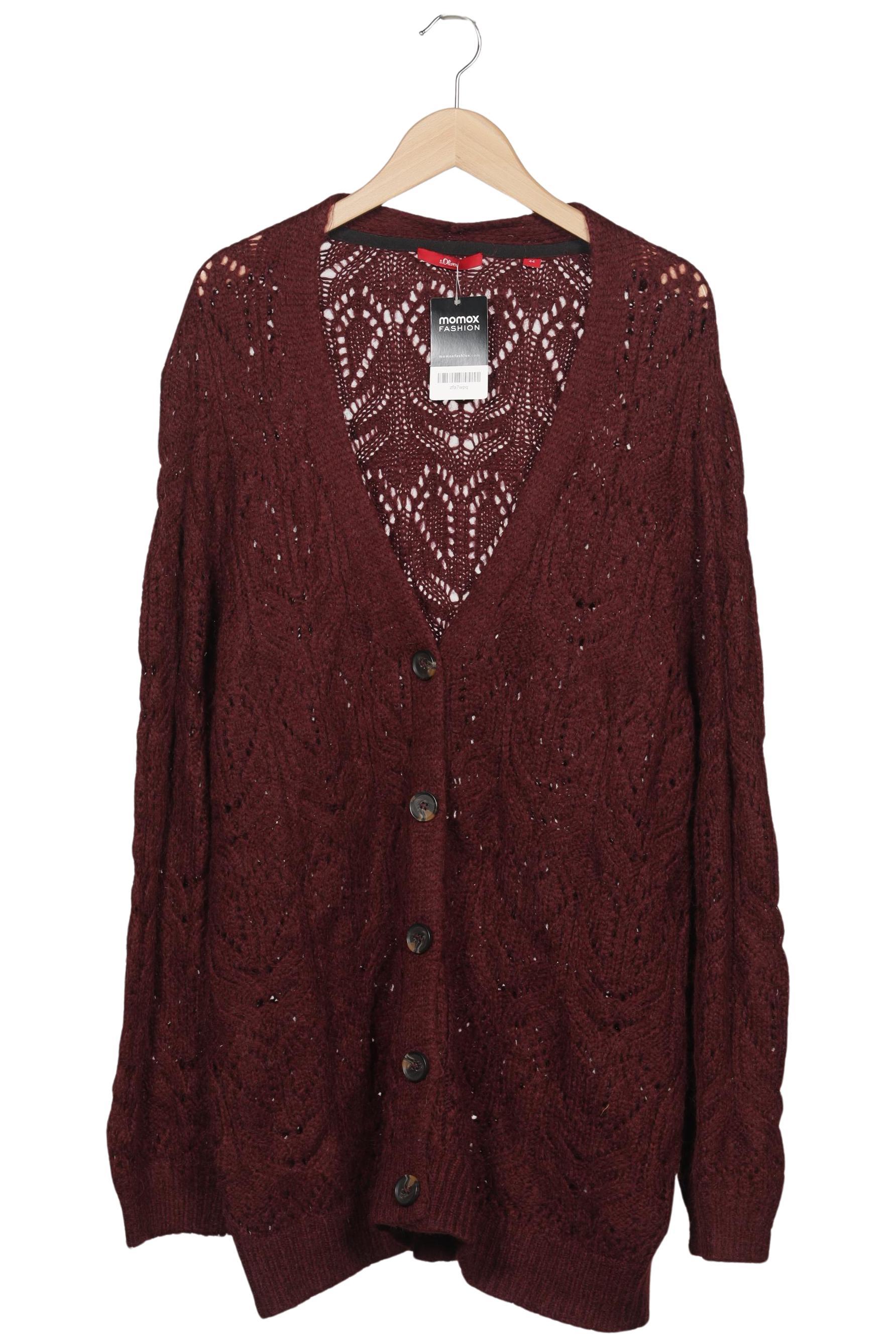 

s.Oliver Damen Strickjacke, bordeaux, Gr. 44