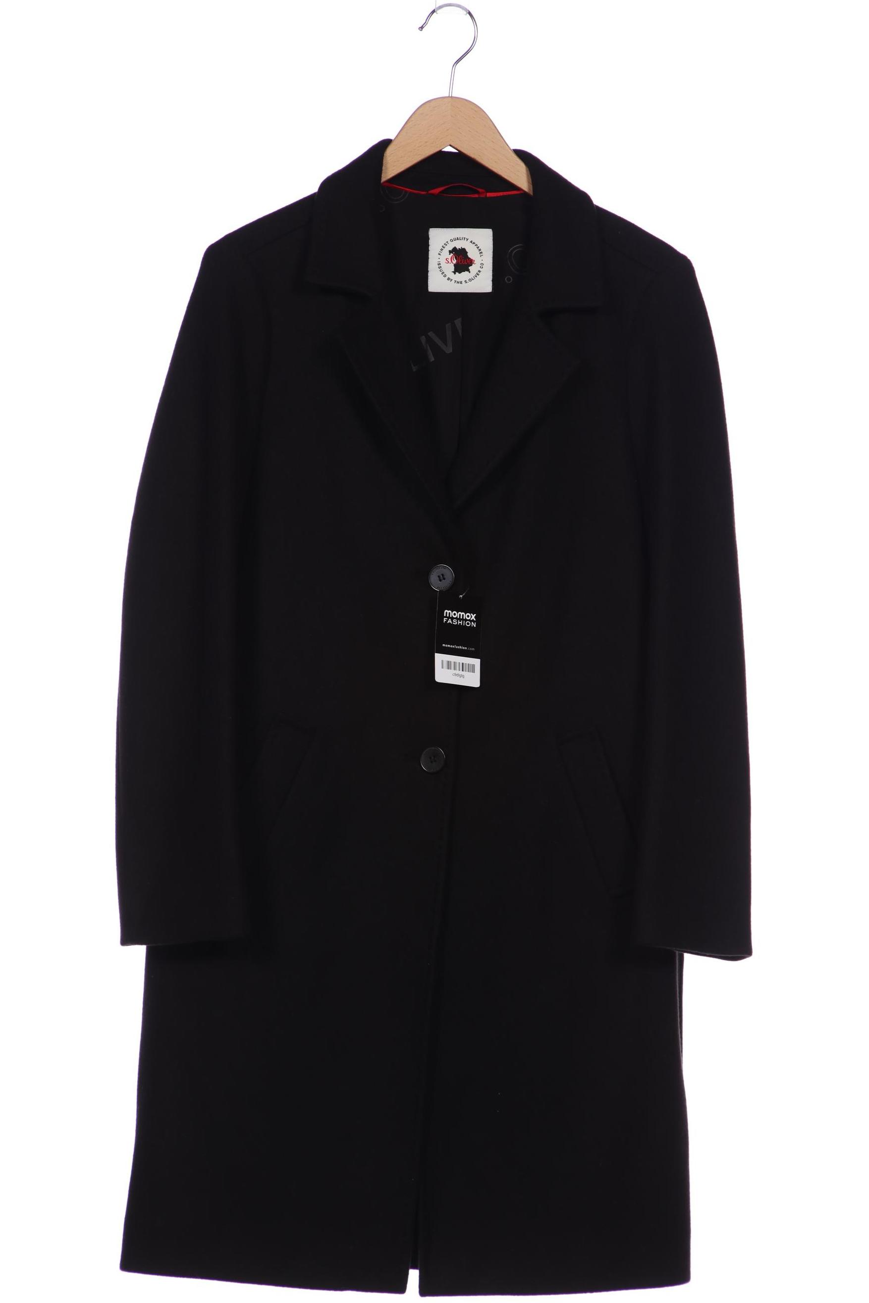 

s.Oliver Damen Mantel, schwarz, Gr. 40