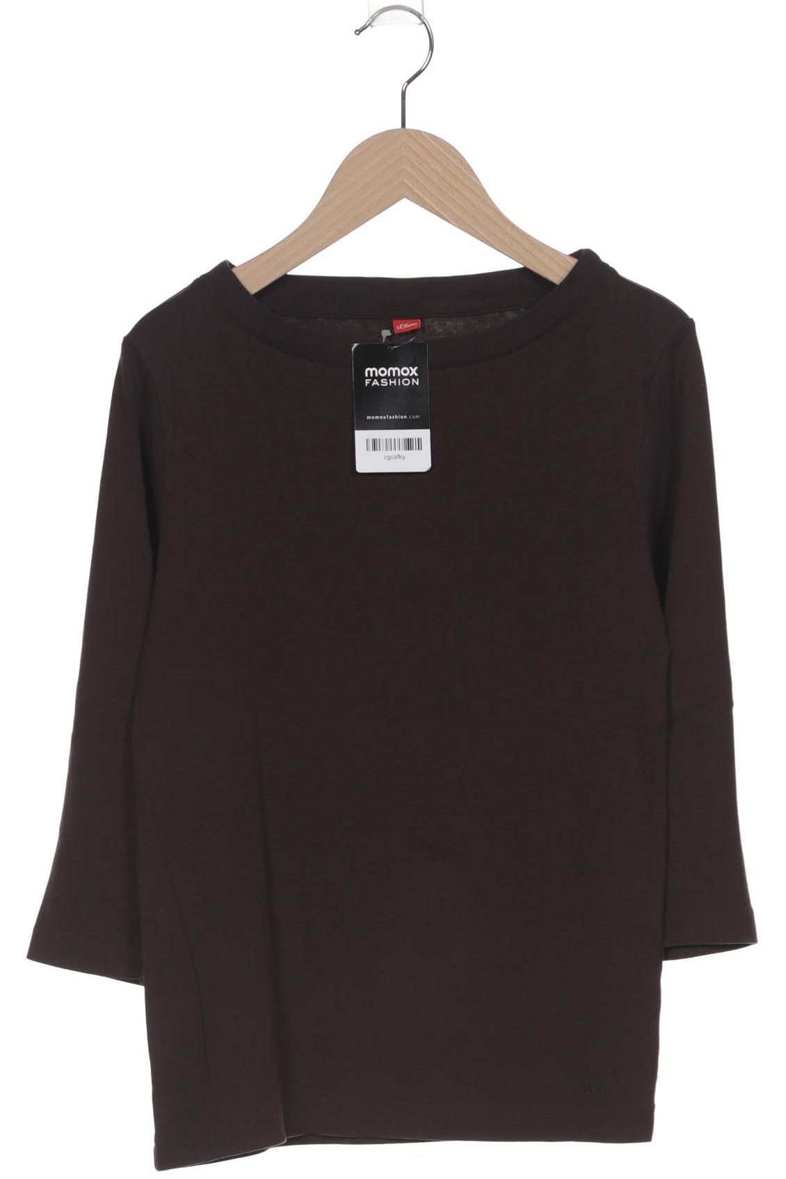 

s.Oliver Damen Langarmshirt, braun, Gr. 38