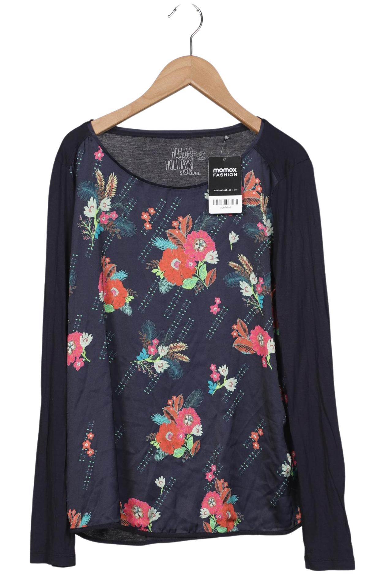 

s.Oliver Damen Langarmshirt, marineblau, Gr. 36