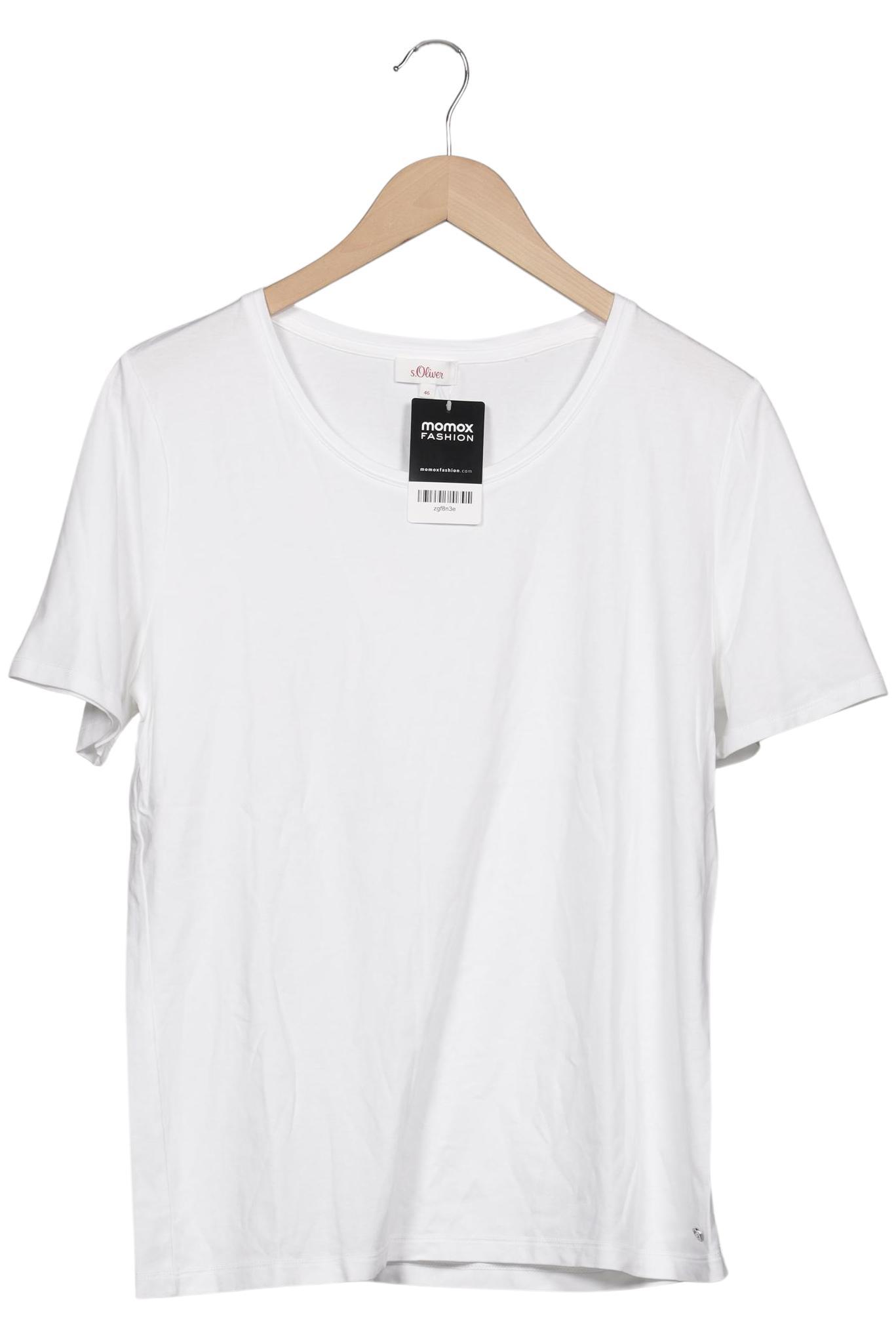 

s.Oliver Damen T-Shirt, weiß, Gr. 46