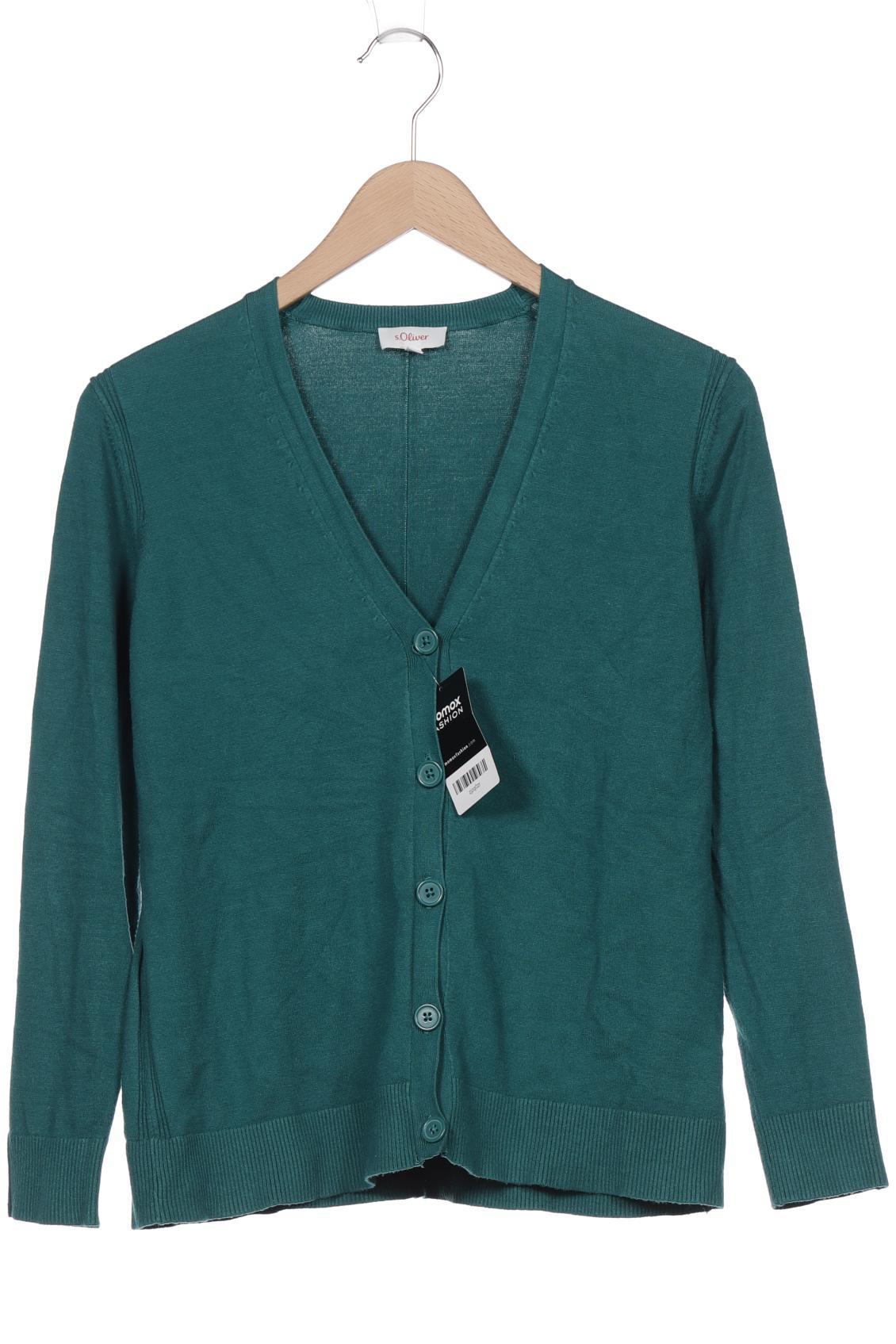 

s.Oliver Damen Strickjacke, türkis, Gr. 40
