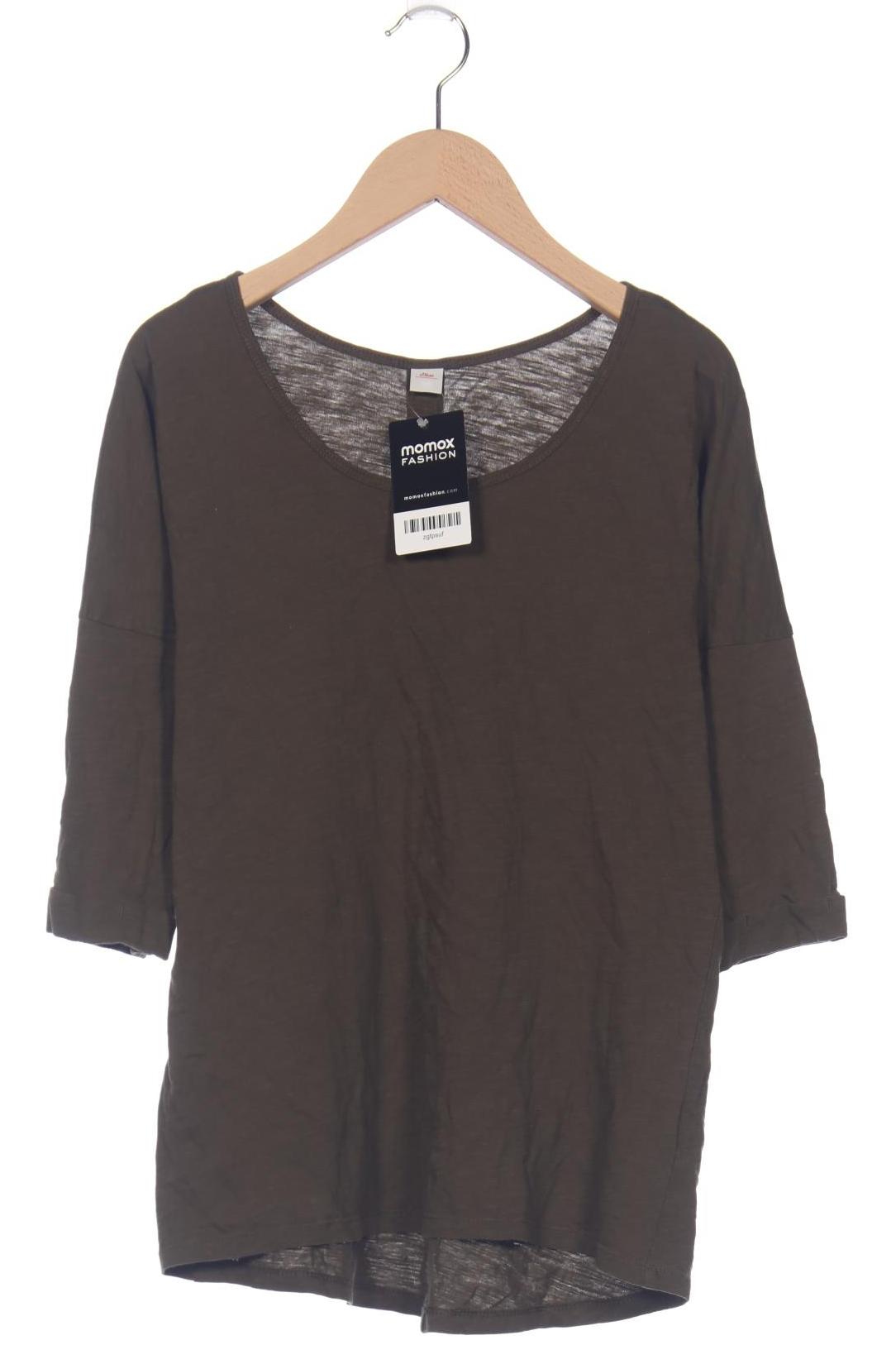 

s.Oliver Damen Langarmshirt, grün, Gr. 36