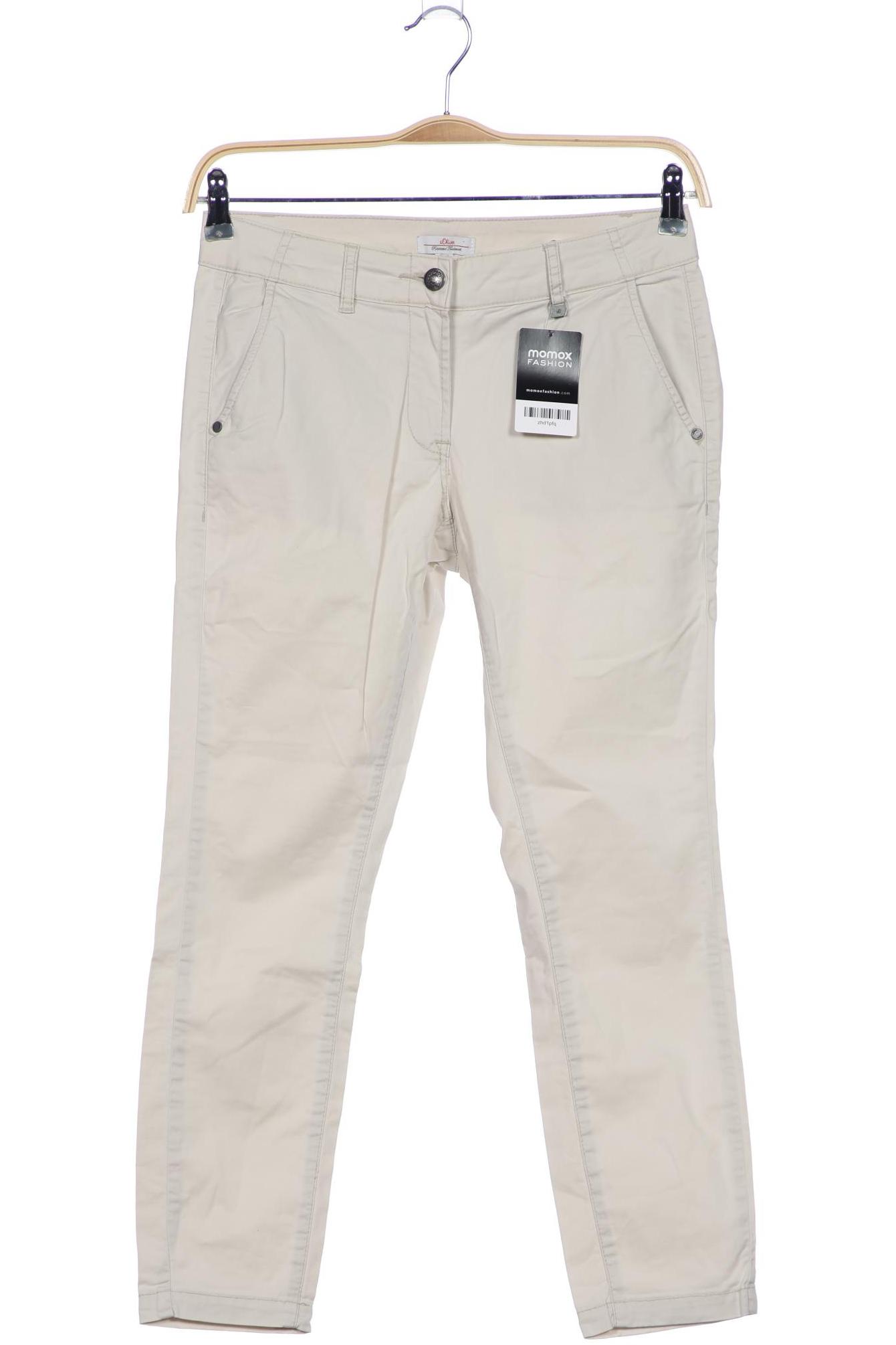 

s.Oliver Damen Stoffhose, cremeweiß, Gr. 34