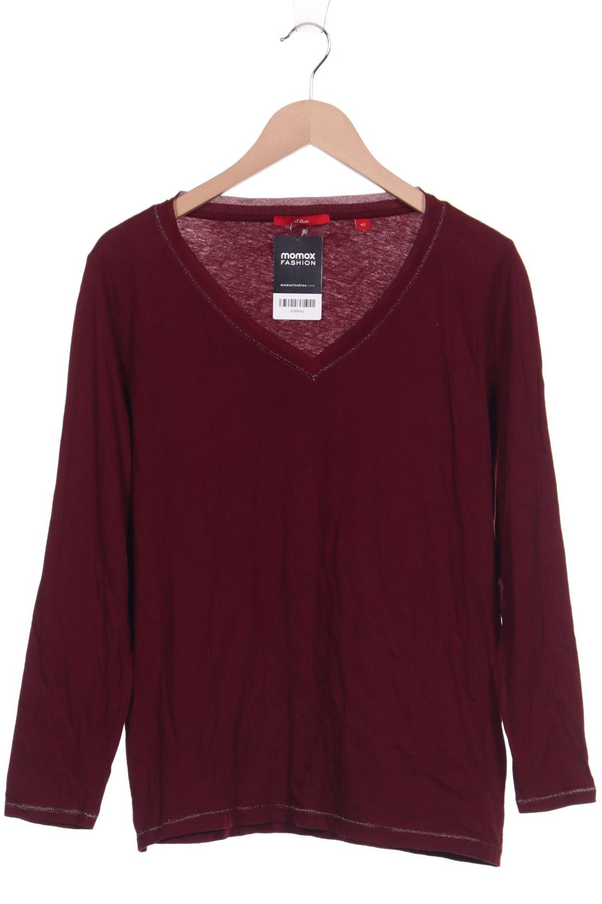 

s.Oliver Damen Langarmshirt, bordeaux