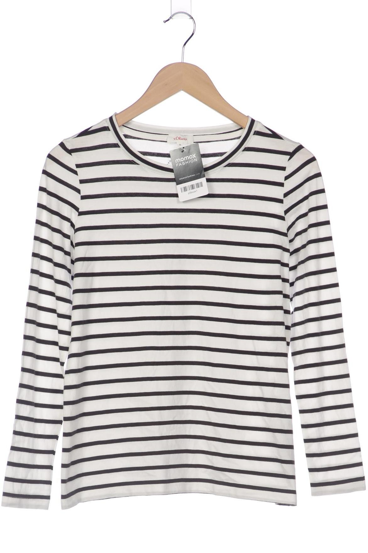 

s.Oliver Damen Langarmshirt, weiß, Gr. 36