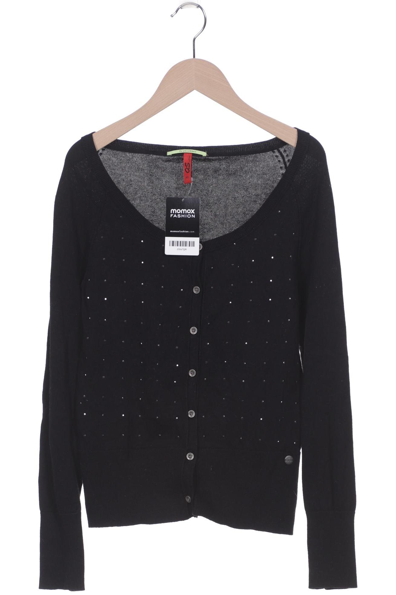 

s.Oliver Damen Strickjacke, schwarz