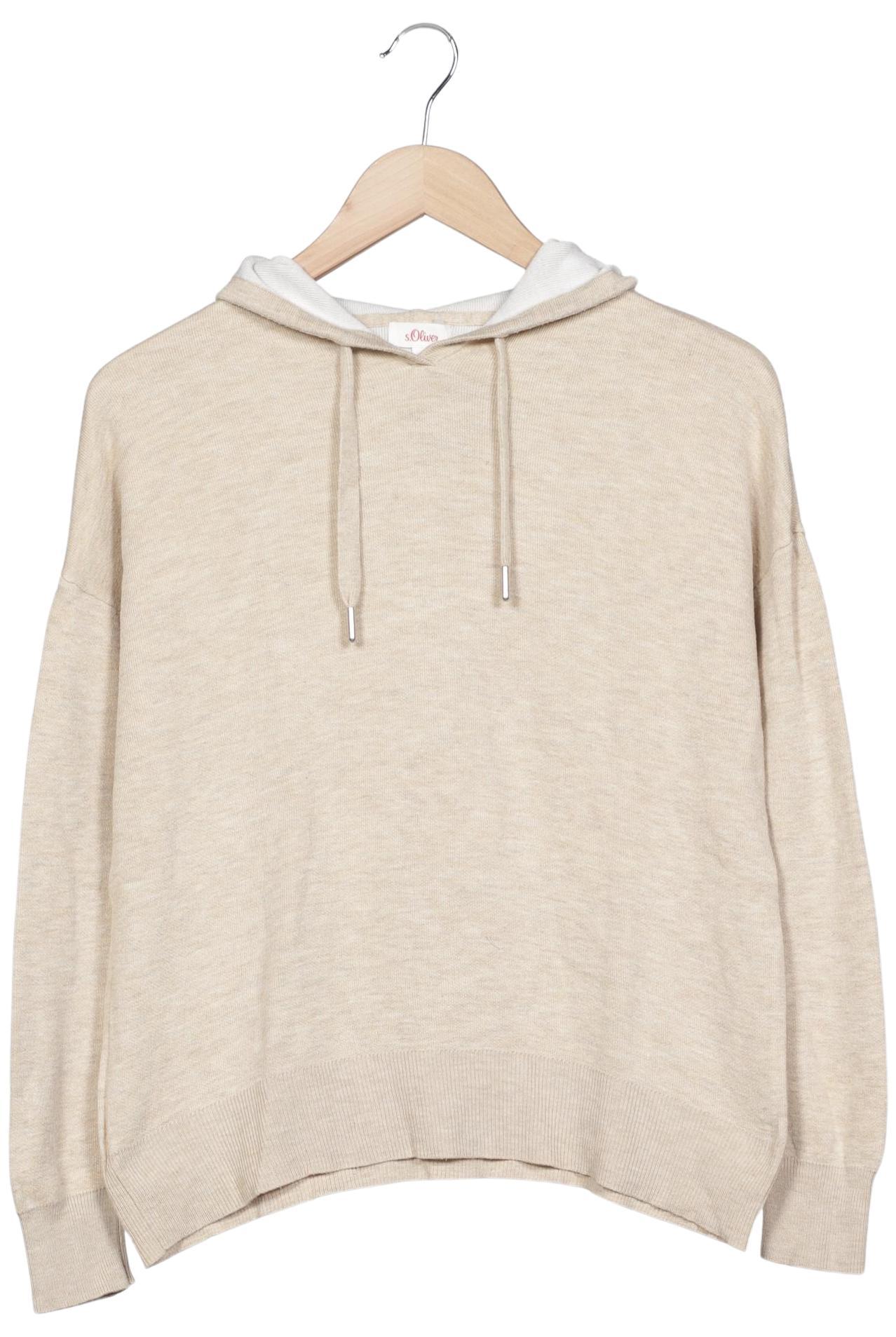 

s.Oliver Damen Kapuzenpullover, beige, Gr. 36