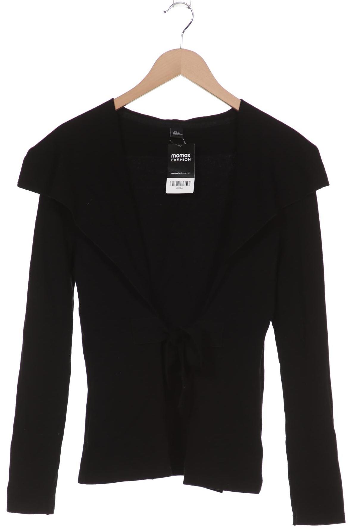 

s.Oliver Damen Strickjacke, schwarz