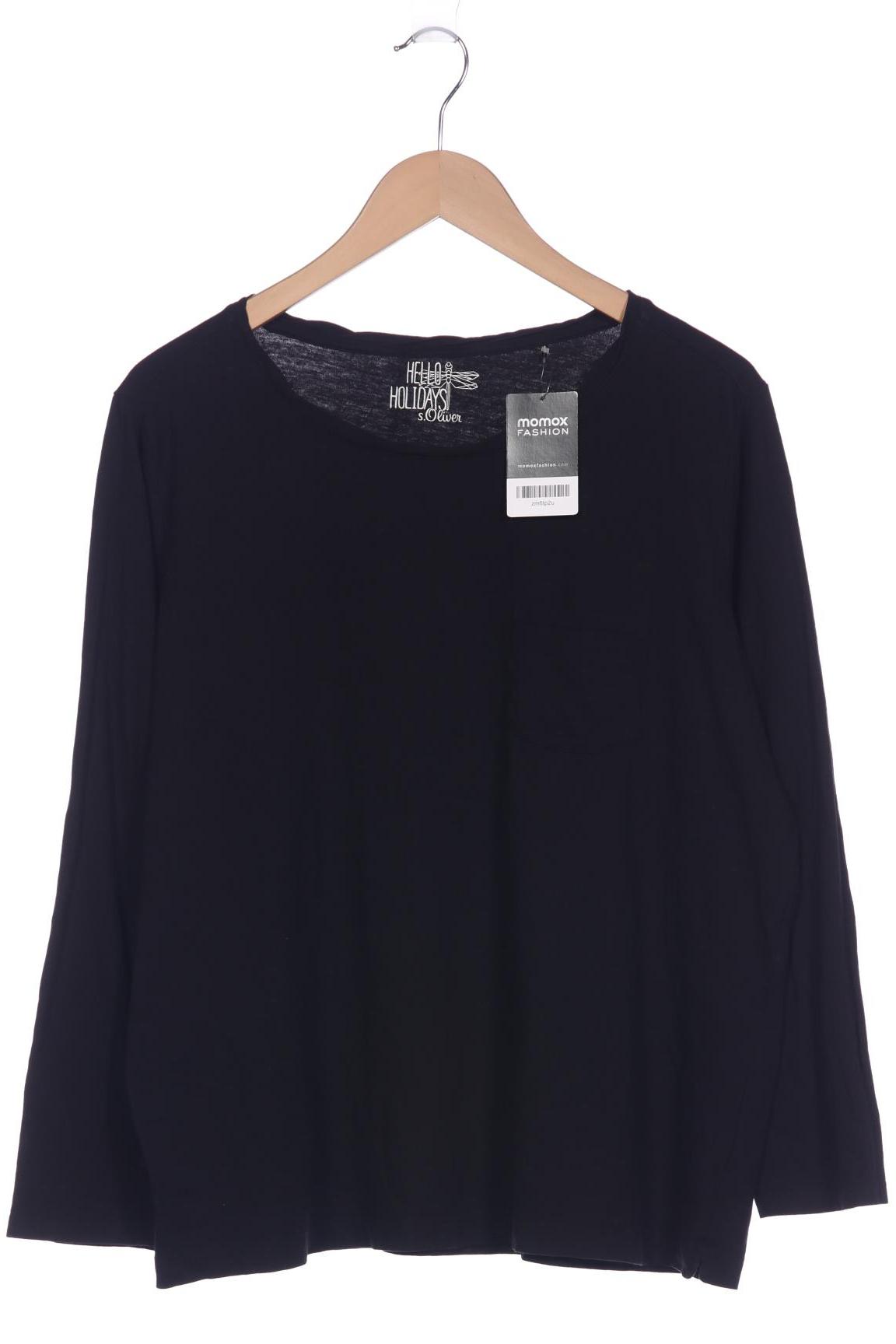 

s.Oliver Damen Langarmshirt, schwarz, Gr. 46
