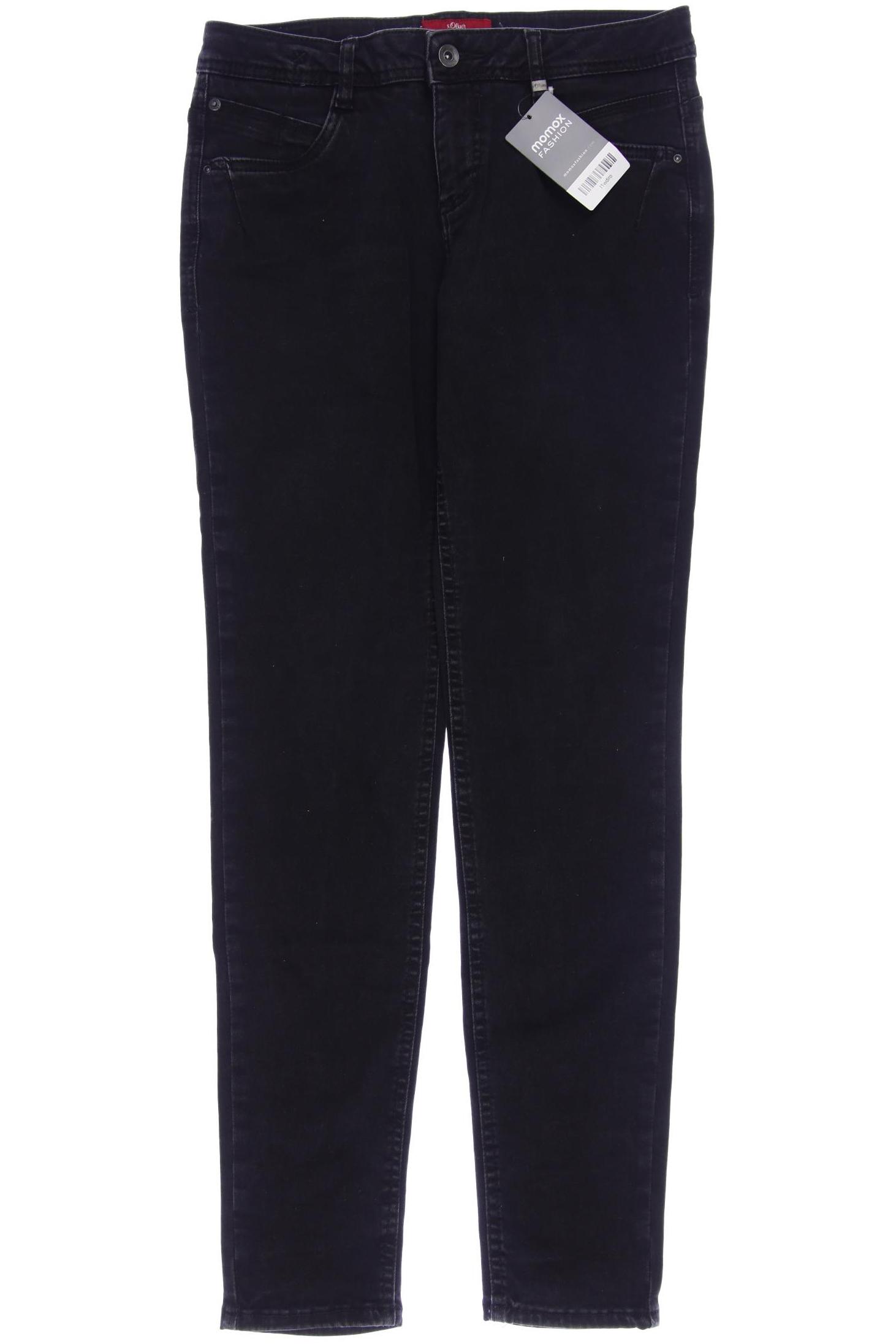 

s.Oliver Damen Jeans, schwarz