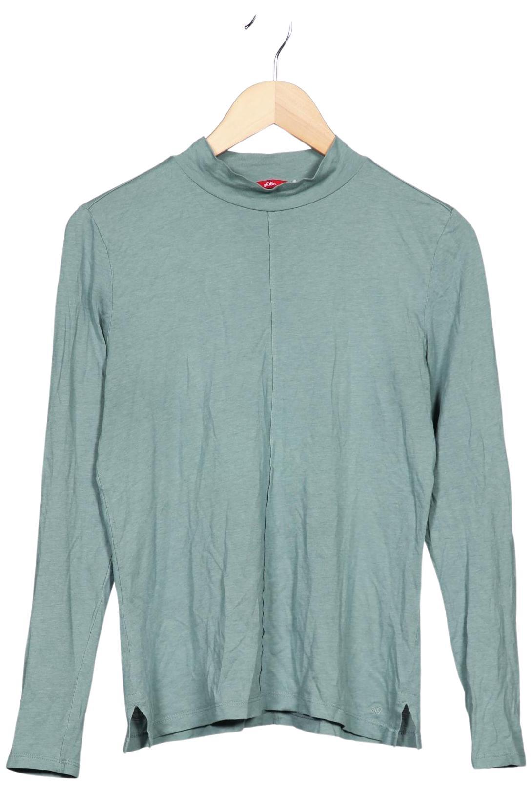 

s.Oliver Damen Langarmshirt, hellgrün, Gr. 36