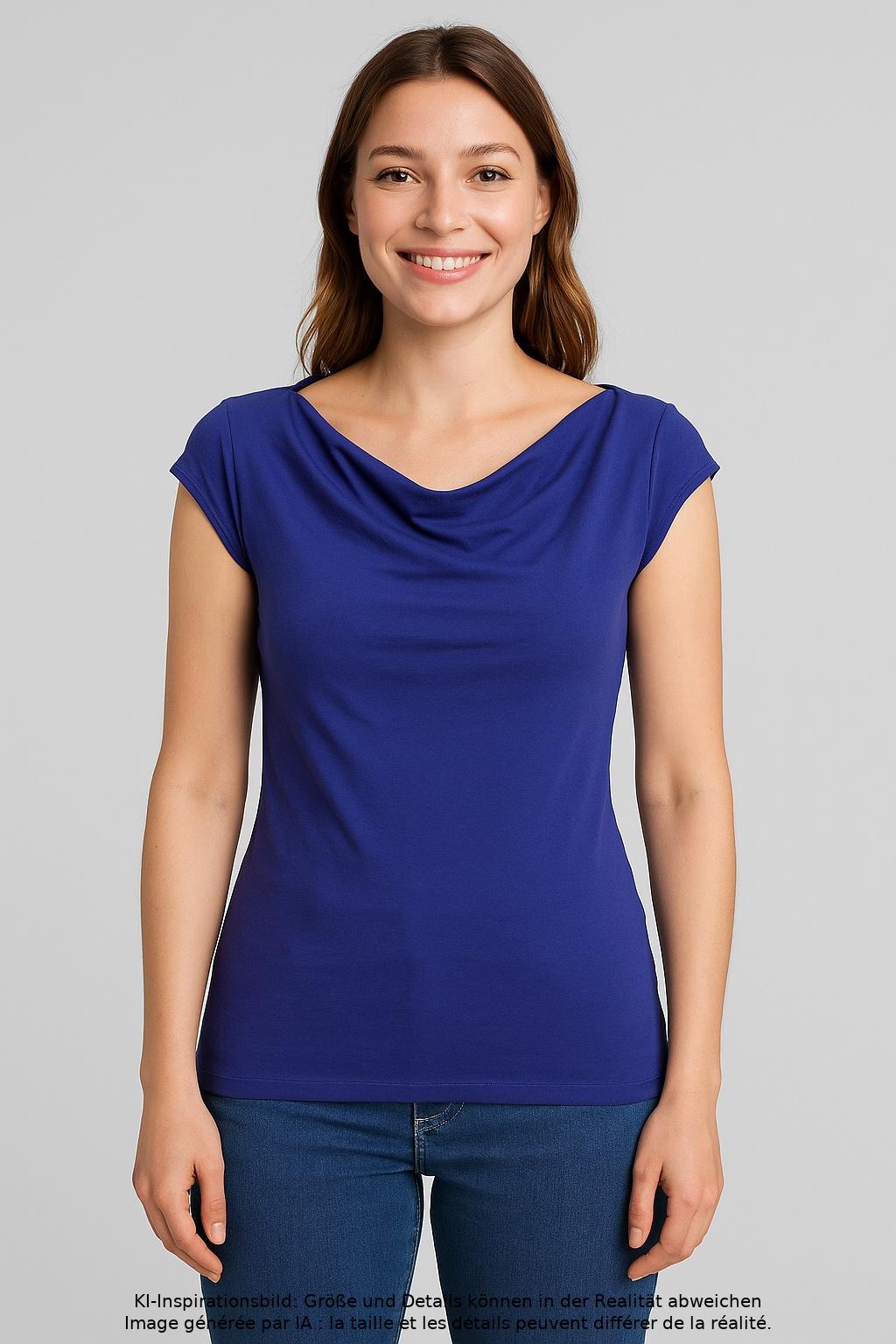 

s.Oliver Damen T-Shirt, blau, Gr. 34