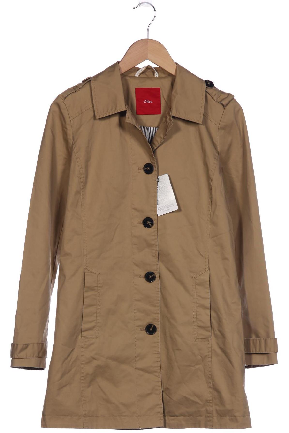 

s.Oliver Damen Mantel, beige, Gr. 34
