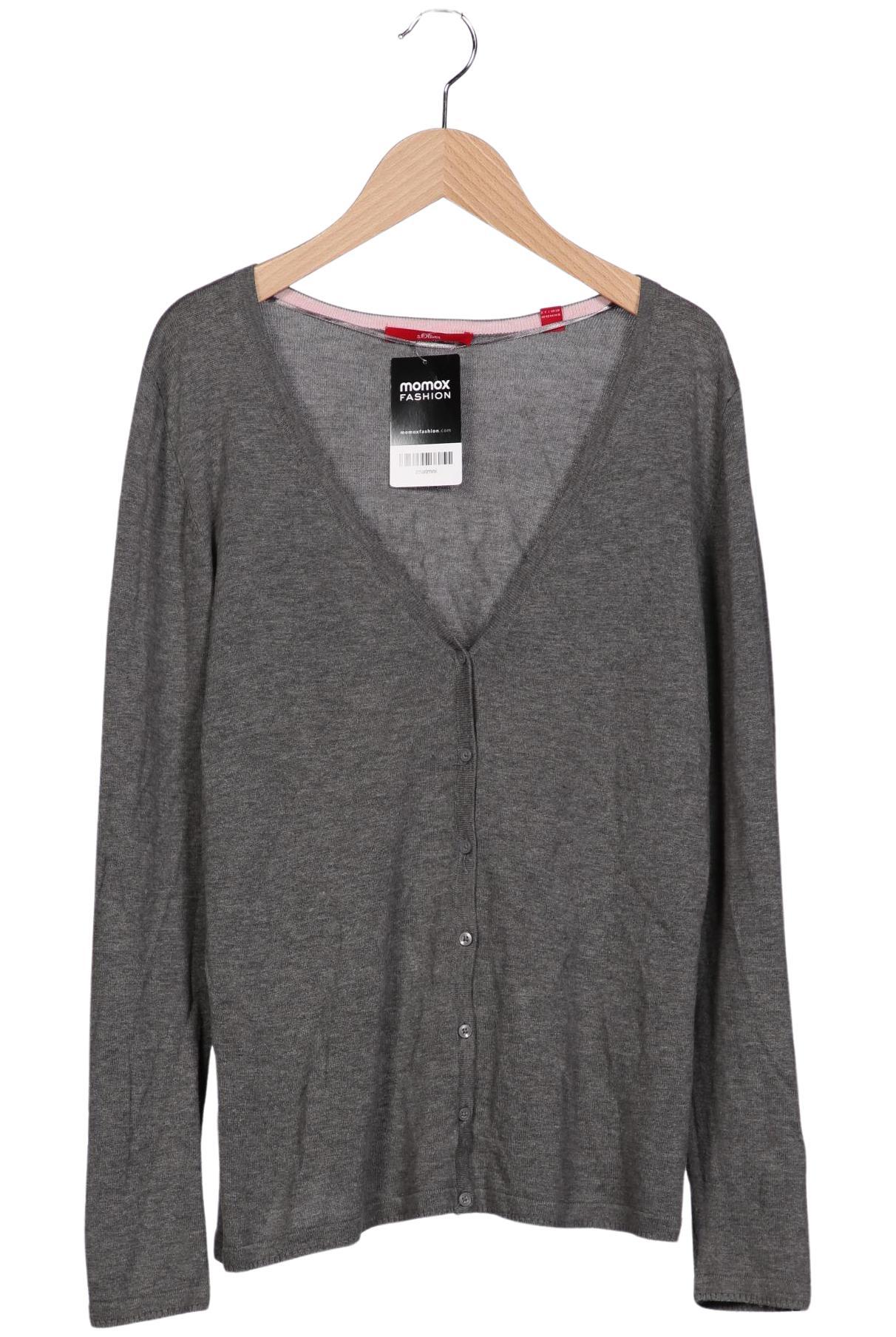 

s.Oliver Damen Strickjacke, grau, Gr. 40