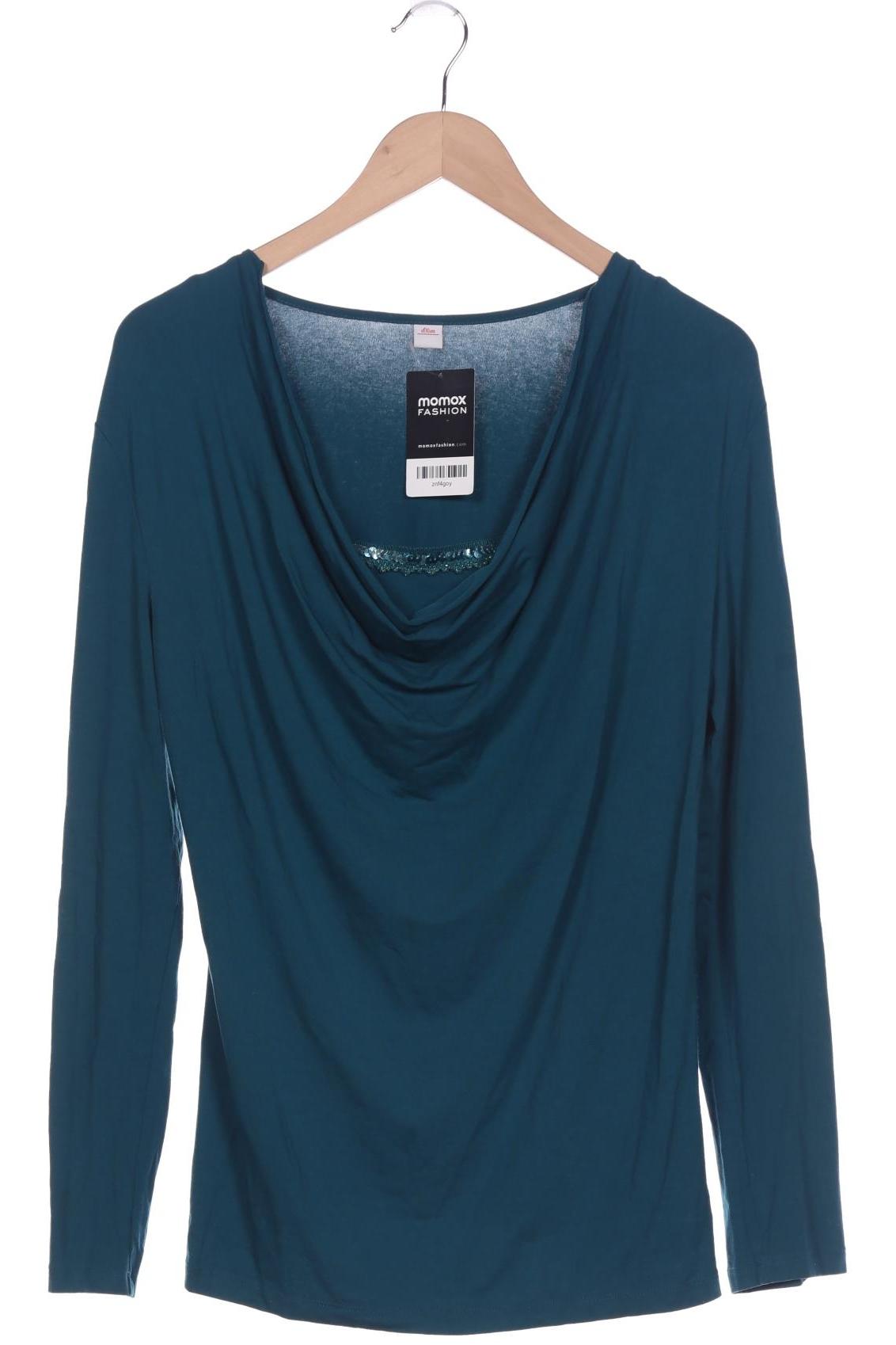 

s.Oliver Damen Langarmshirt, türkis, Gr. 44