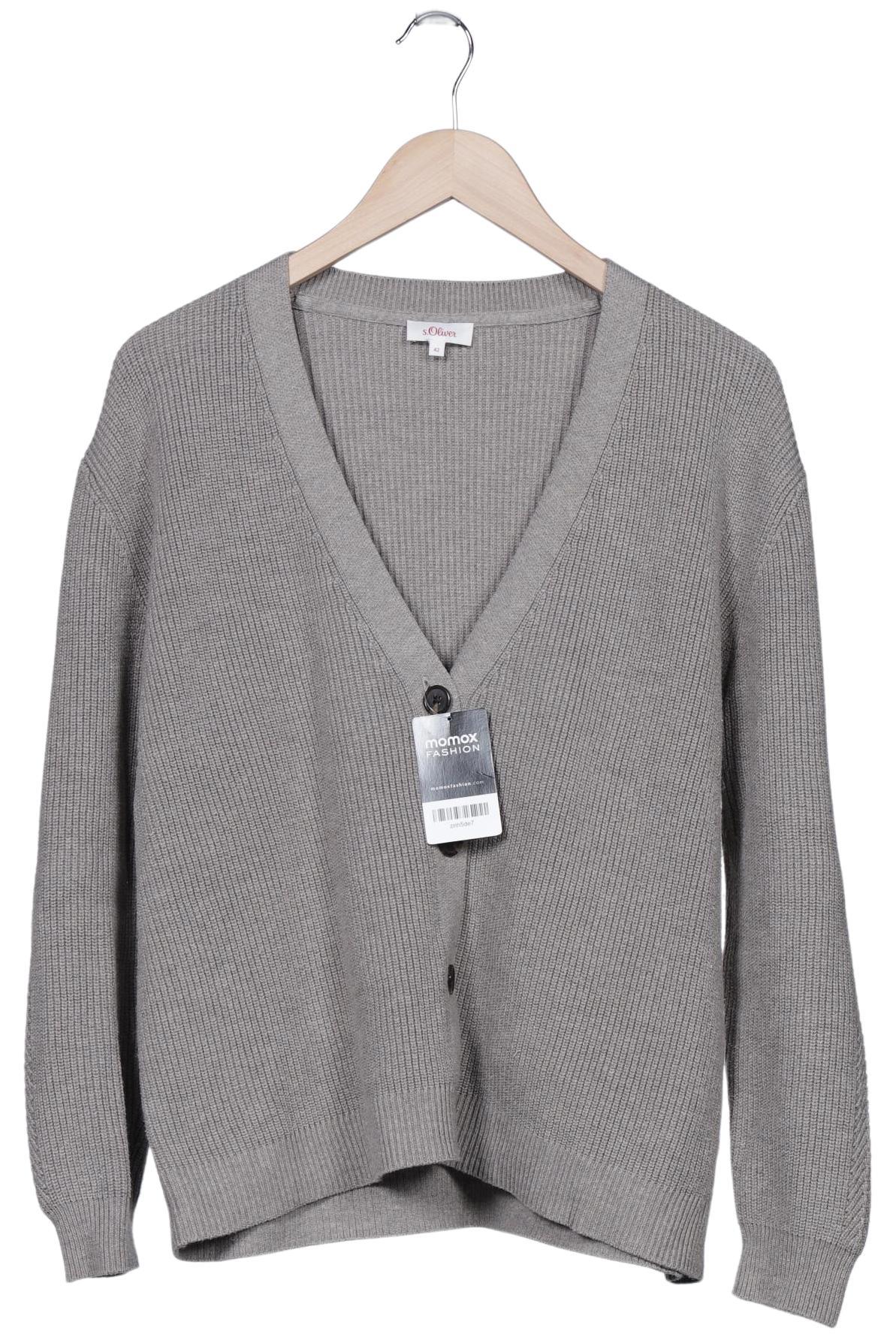 

s.Oliver Damen Strickjacke, grau, Gr. 42