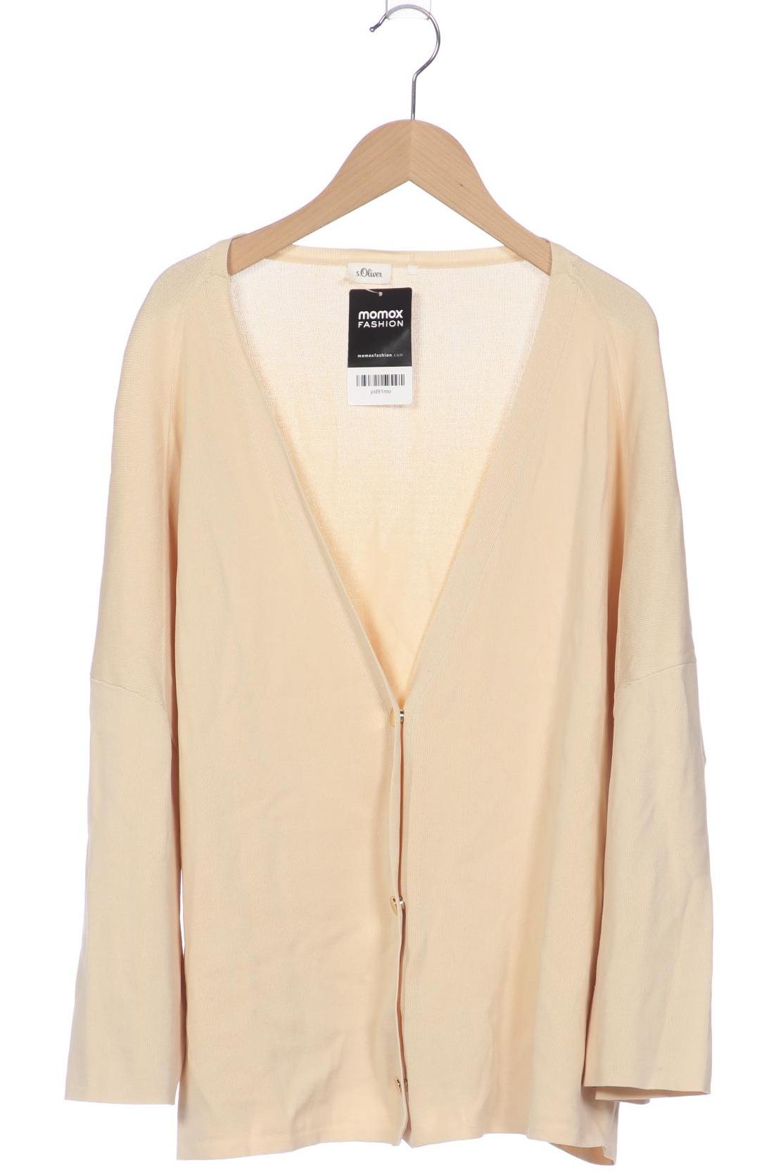 

s.Oliver Damen Strickjacke, beige, Gr. 42