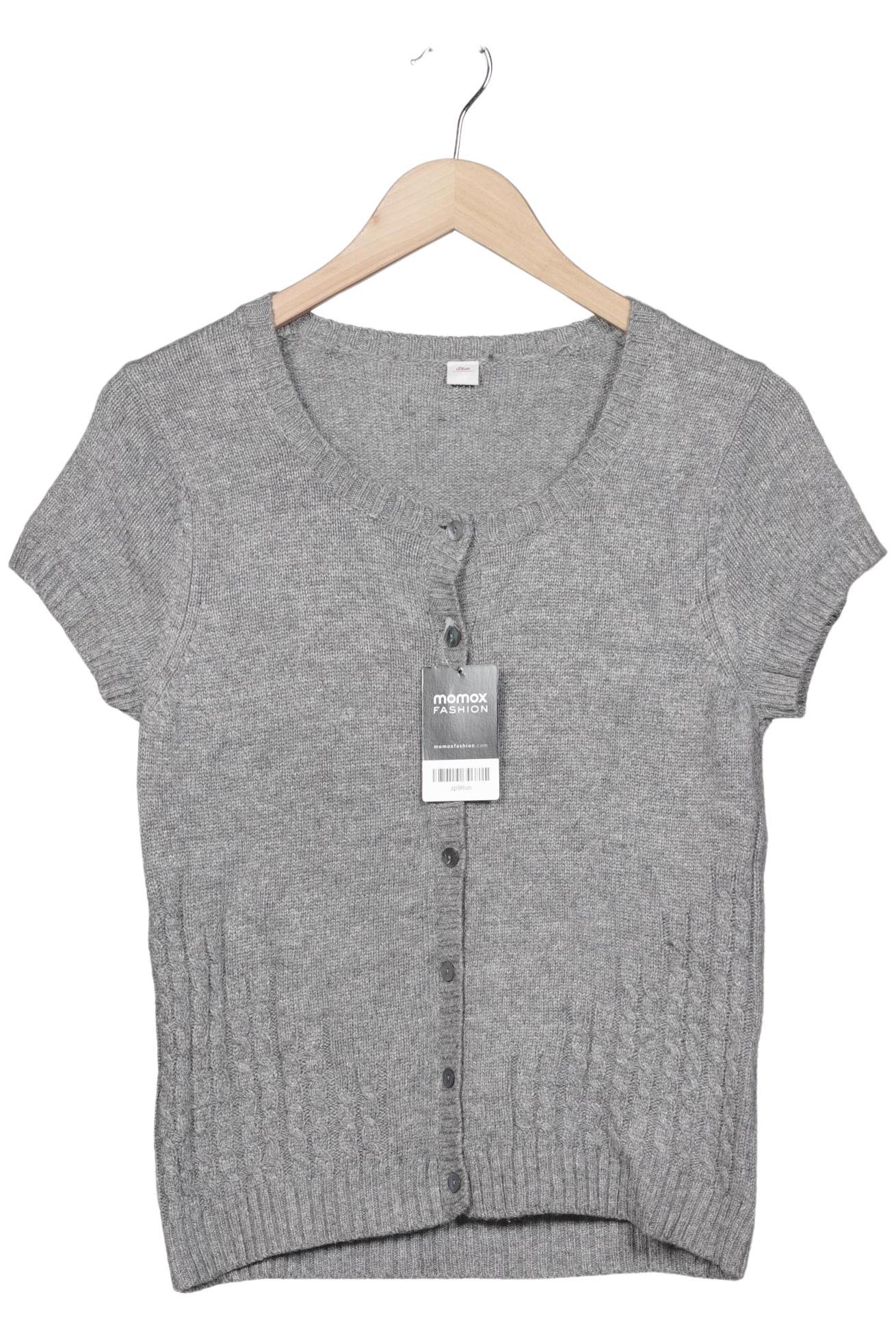 

s.Oliver Damen Strickjacke, grau, Gr. 38