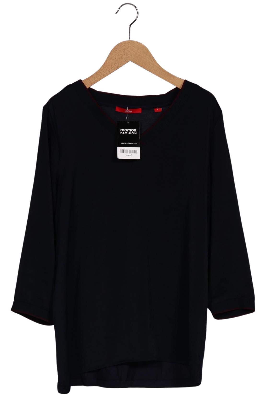 

s.Oliver Damen Langarmshirt, marineblau, Gr. 40