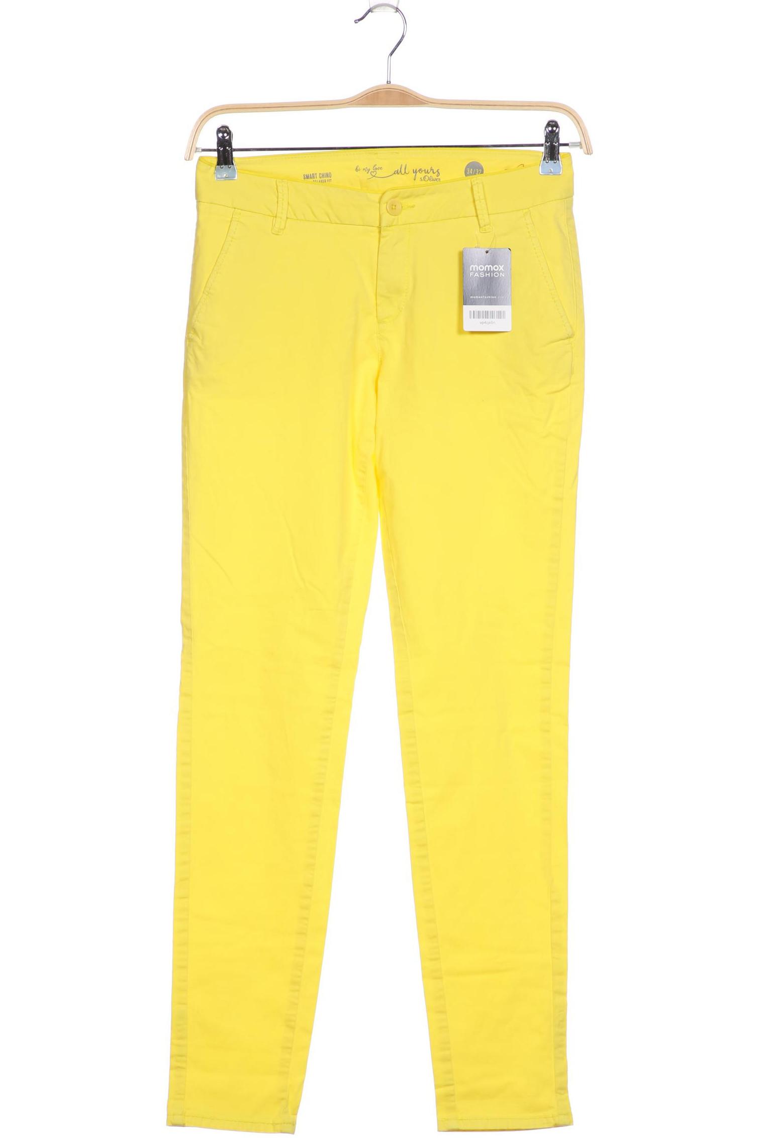 

s.Oliver Damen Stoffhose, gelb, Gr. 34