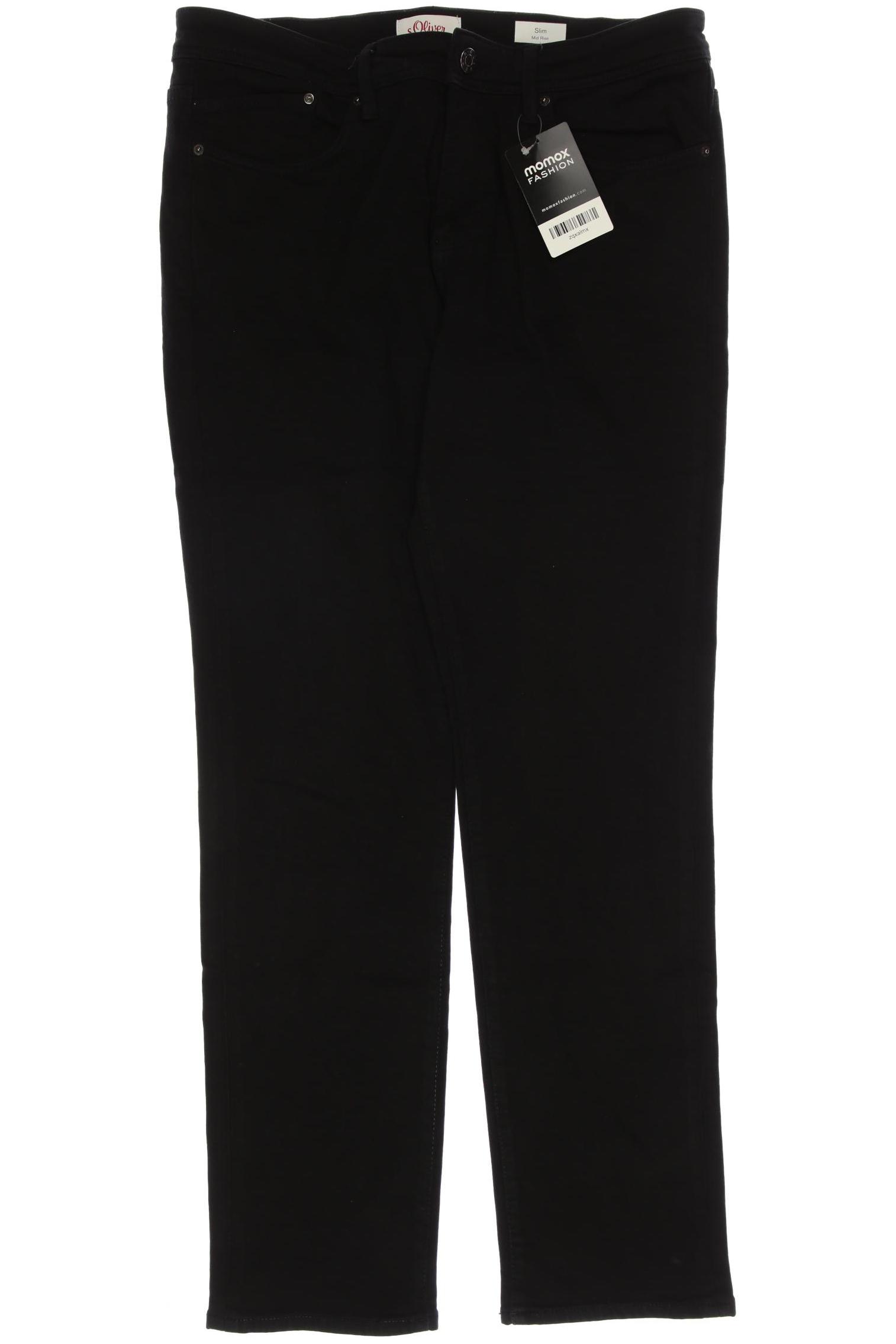 

s.Oliver Damen Jeans, schwarz
