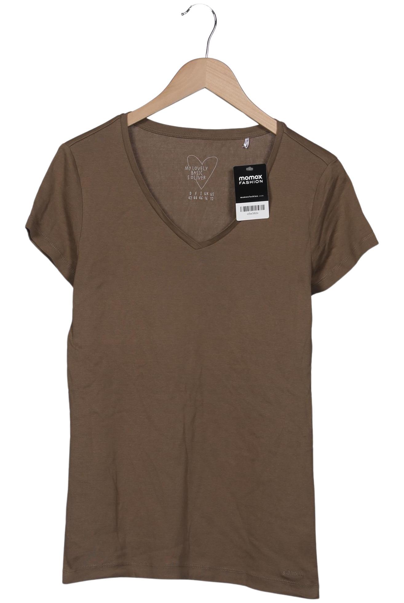 

s.Oliver Damen T-Shirt, braun, Gr. 42