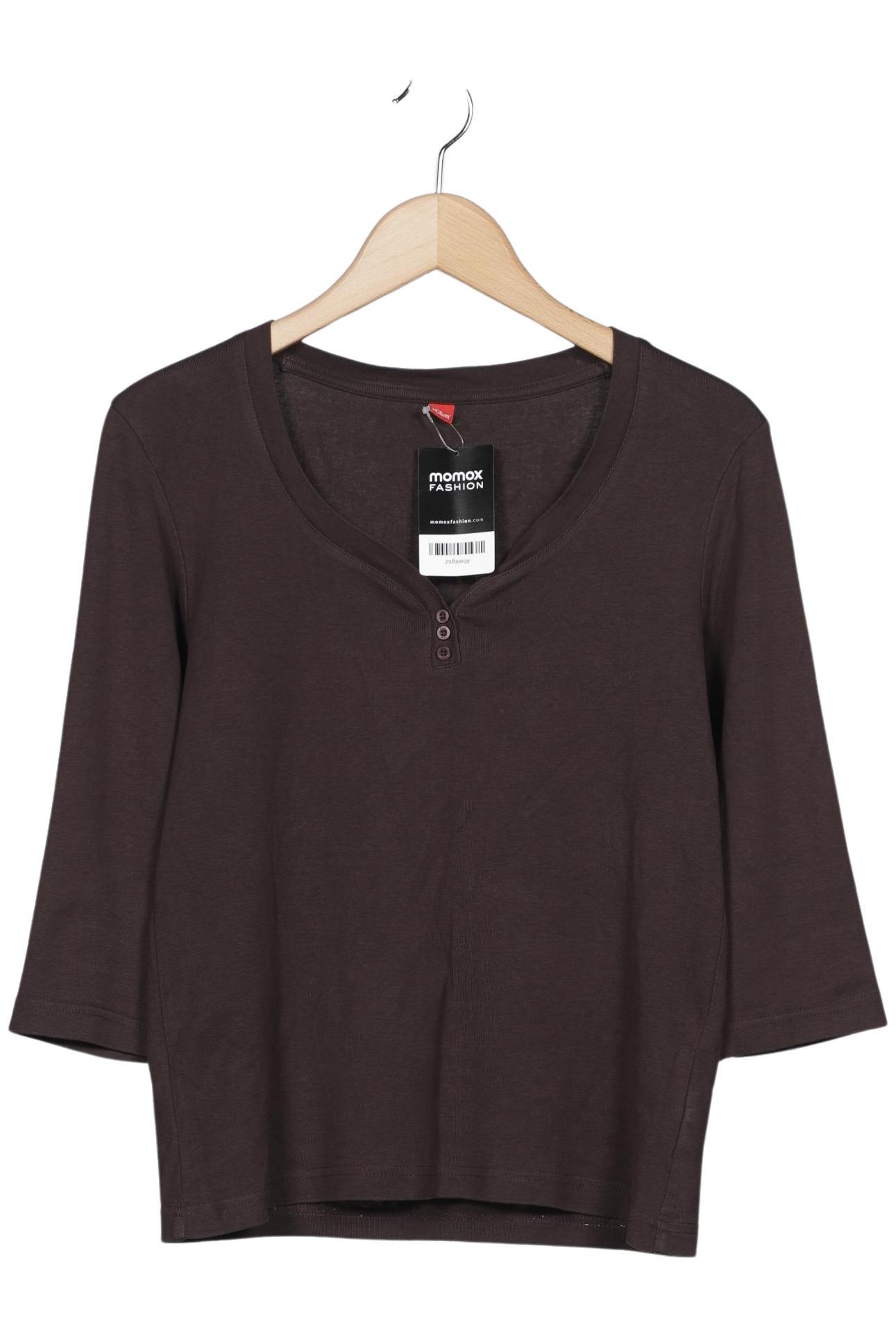 

s.Oliver Damen Langarmshirt, braun, Gr. 42