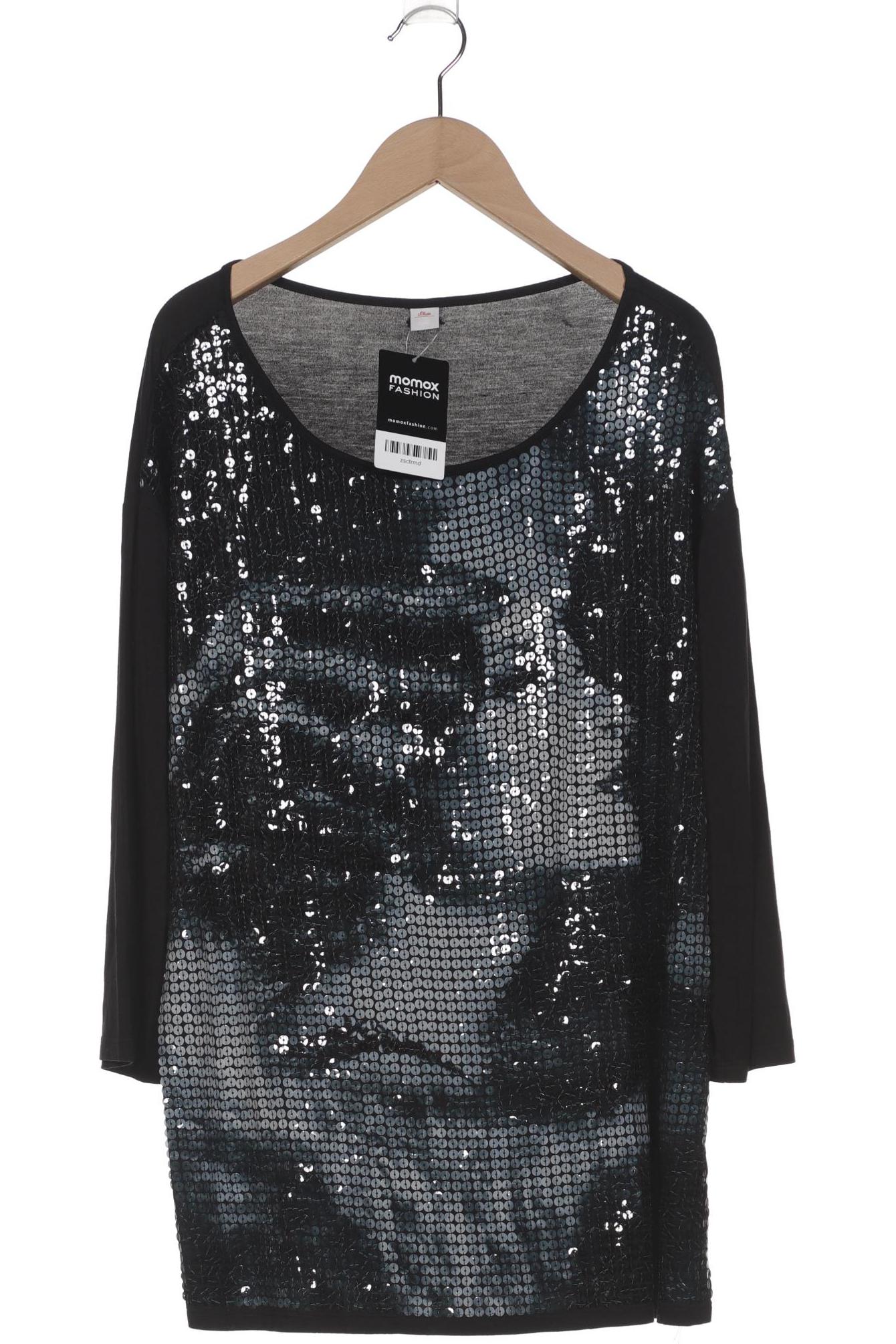 

s.Oliver Damen Langarmshirt, schwarz, Gr. 42