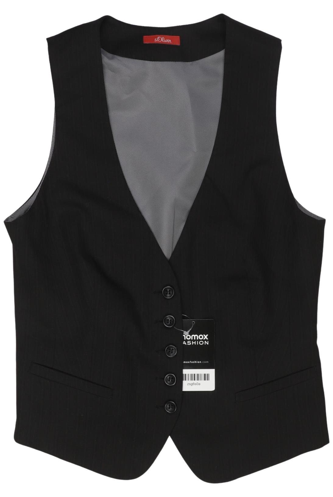 

s.Oliver Damen Weste, schwarz, Gr. 36
