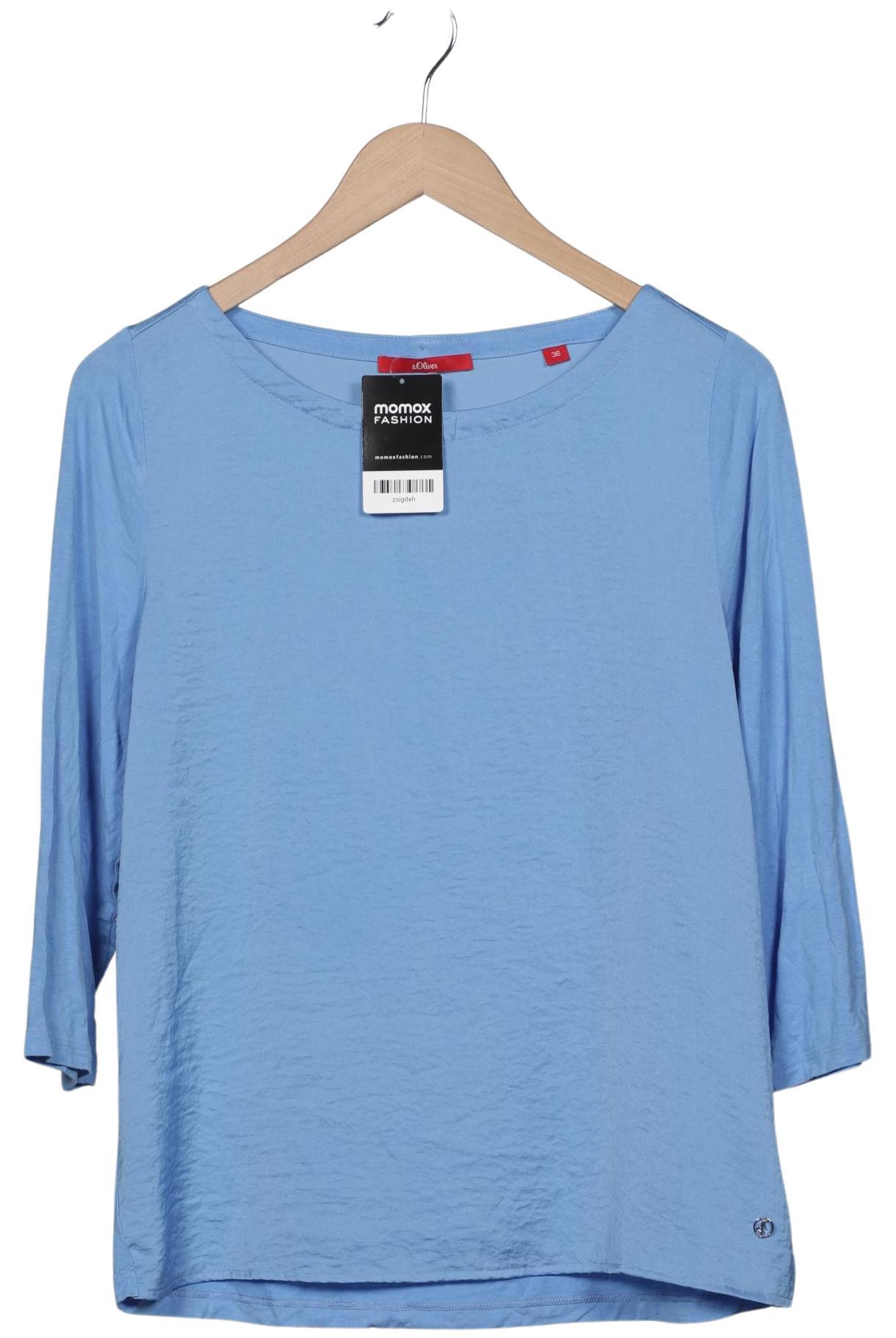 

s.Oliver Damen Langarmshirt, hellblau, Gr. 36