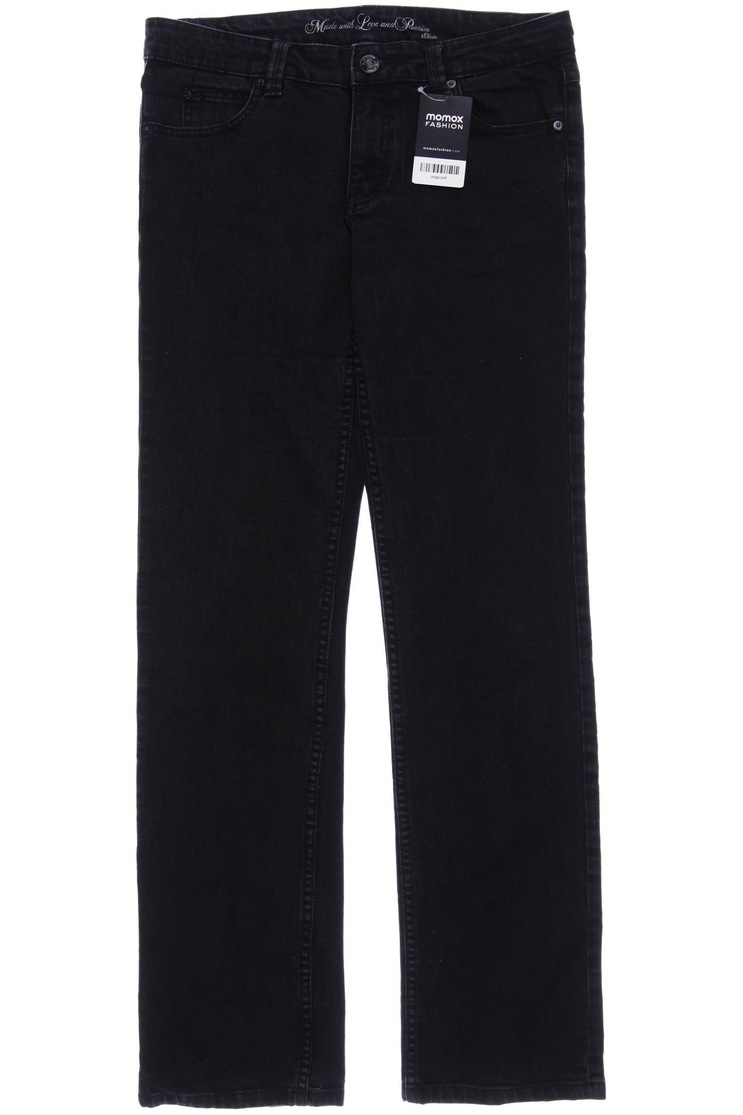 

s.Oliver Damen Jeans, schwarz