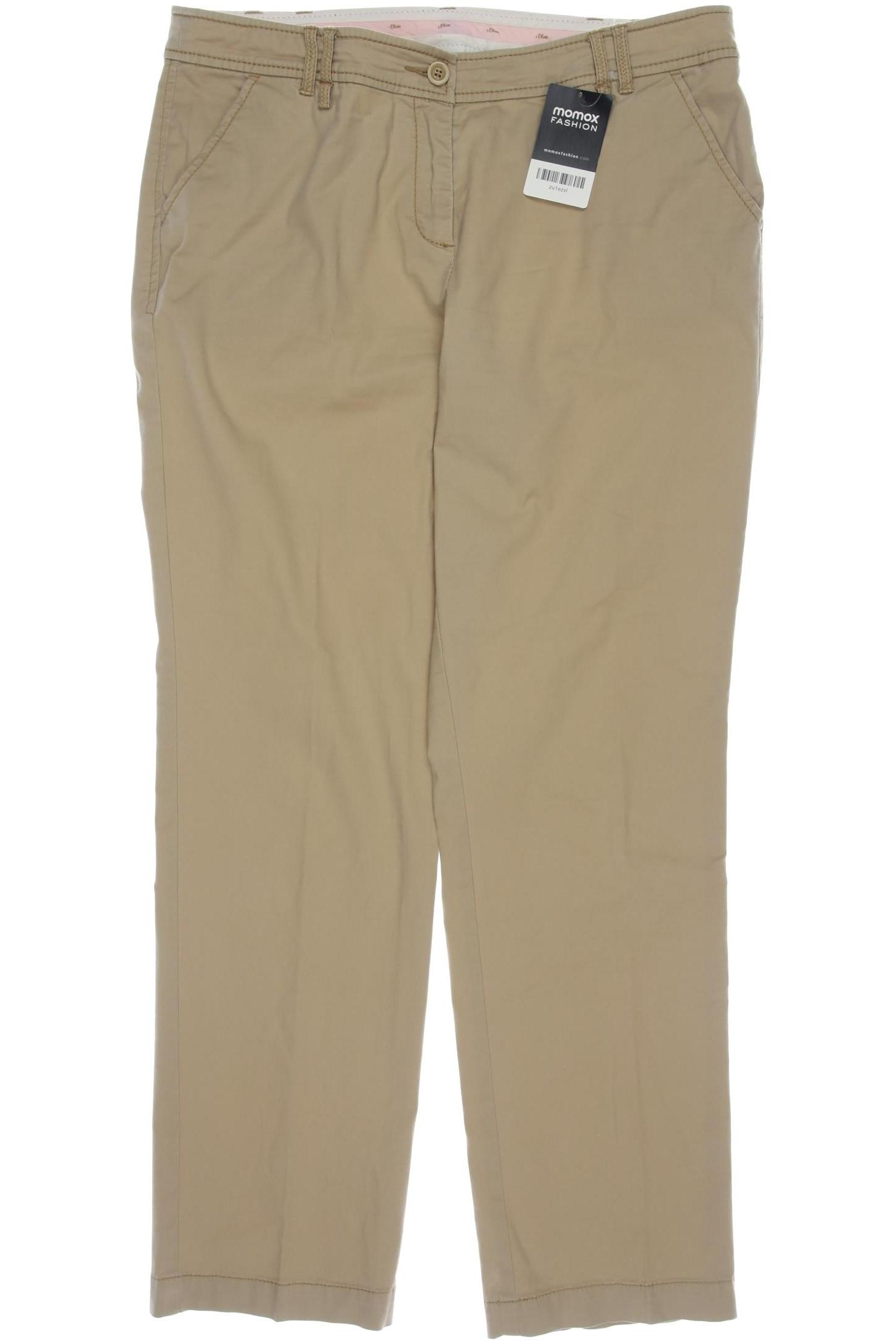 

s.Oliver Damen Stoffhose, beige, Gr. 44