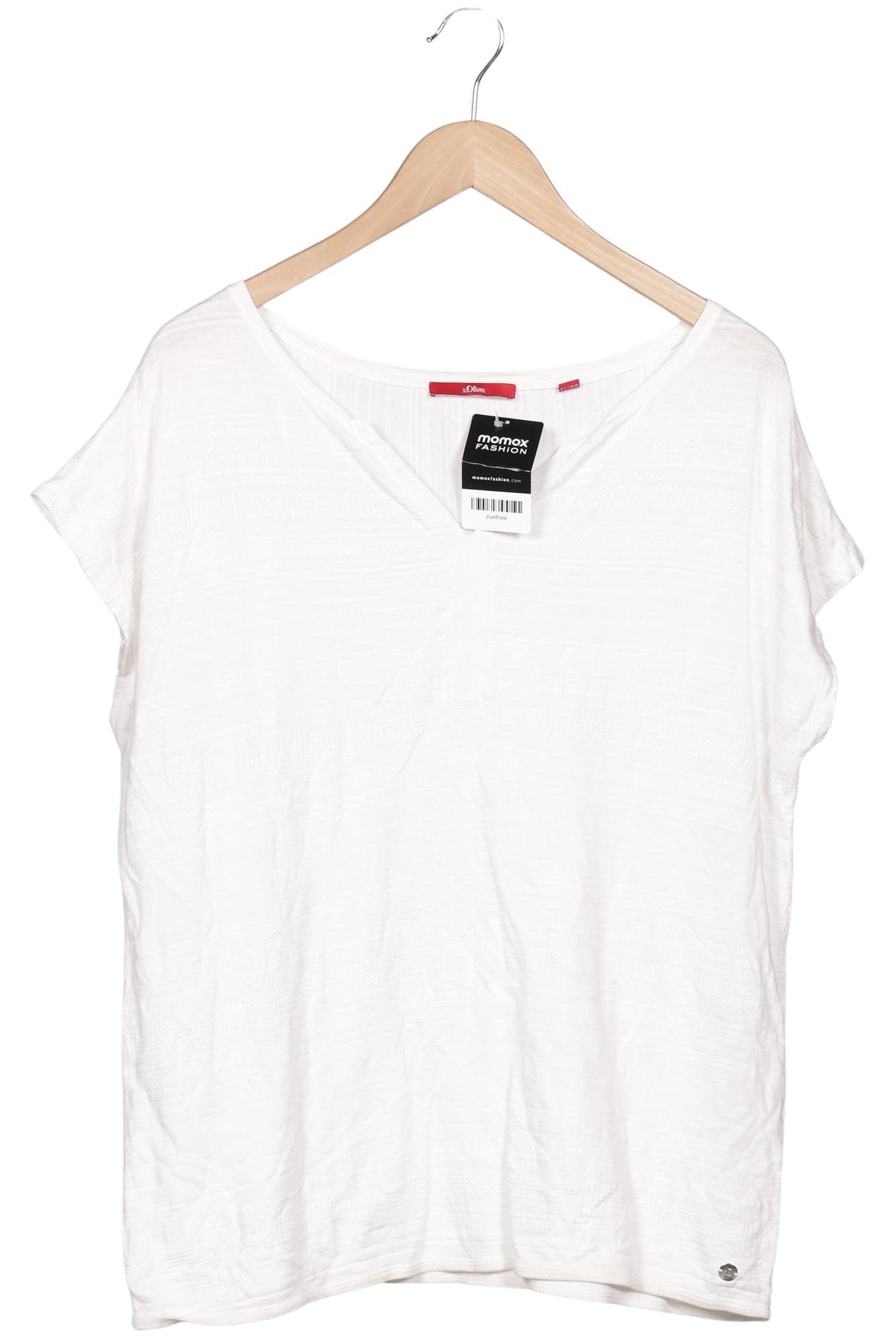 

s.Oliver Damen T-Shirt, weiß, Gr. 42