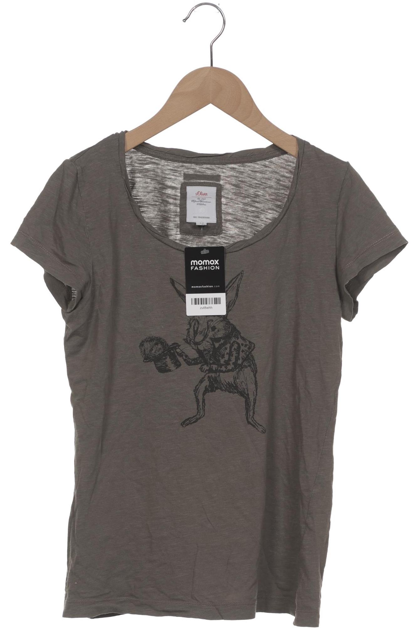 

s.Oliver Damen T-Shirt, grau, Gr. 34