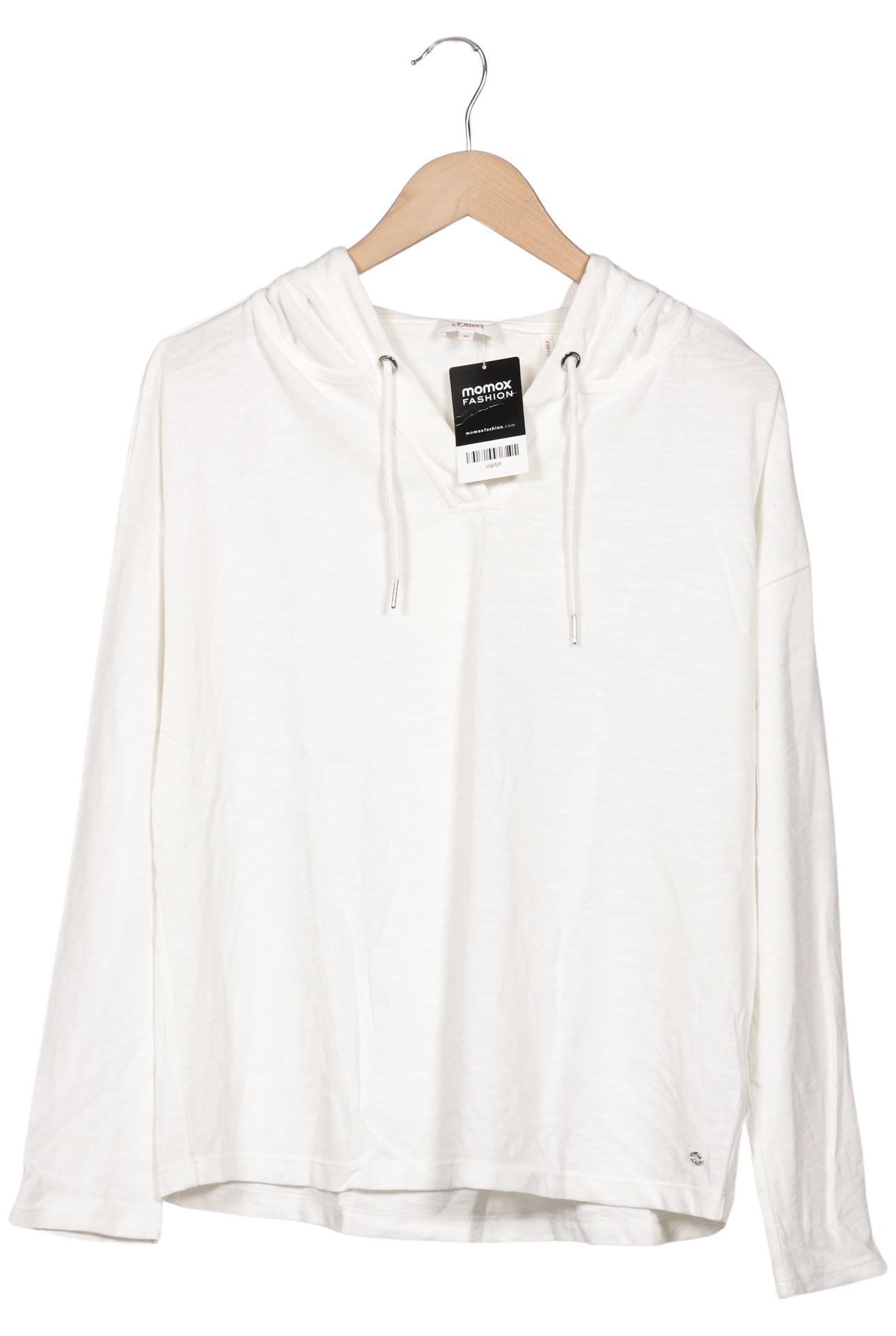 

s.Oliver Damen Kapuzenpullover, weiß, Gr. 42