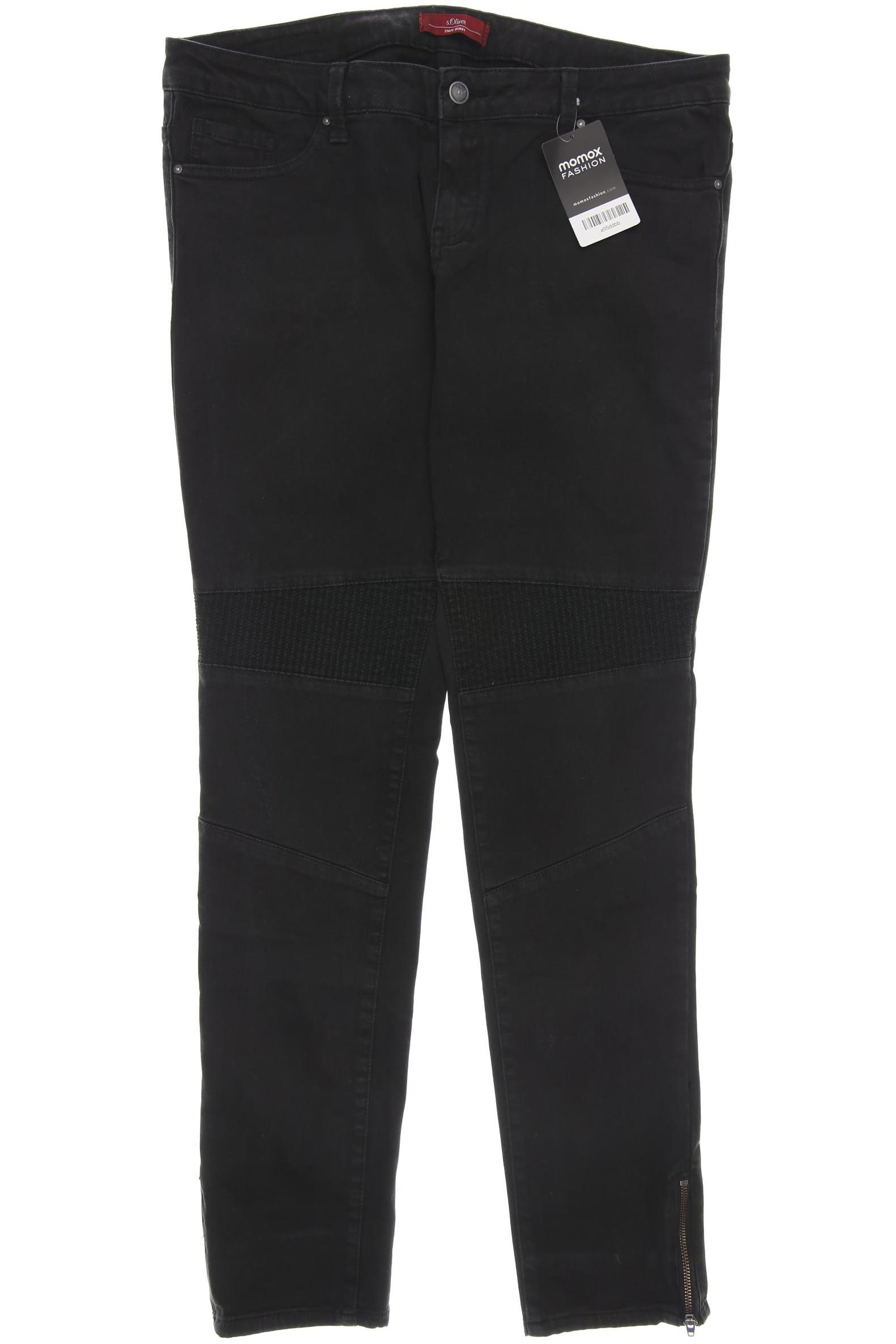 

s.Oliver Damen Jeans, schwarz