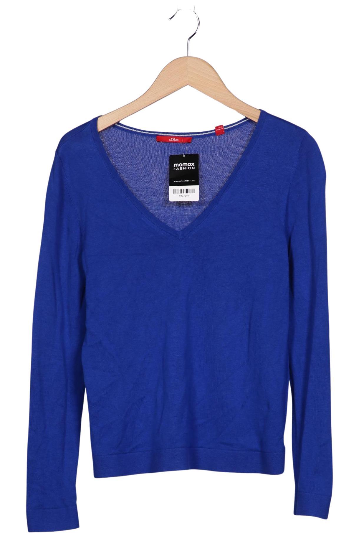 

s.Oliver Damen Pullover, blau, Gr. 36