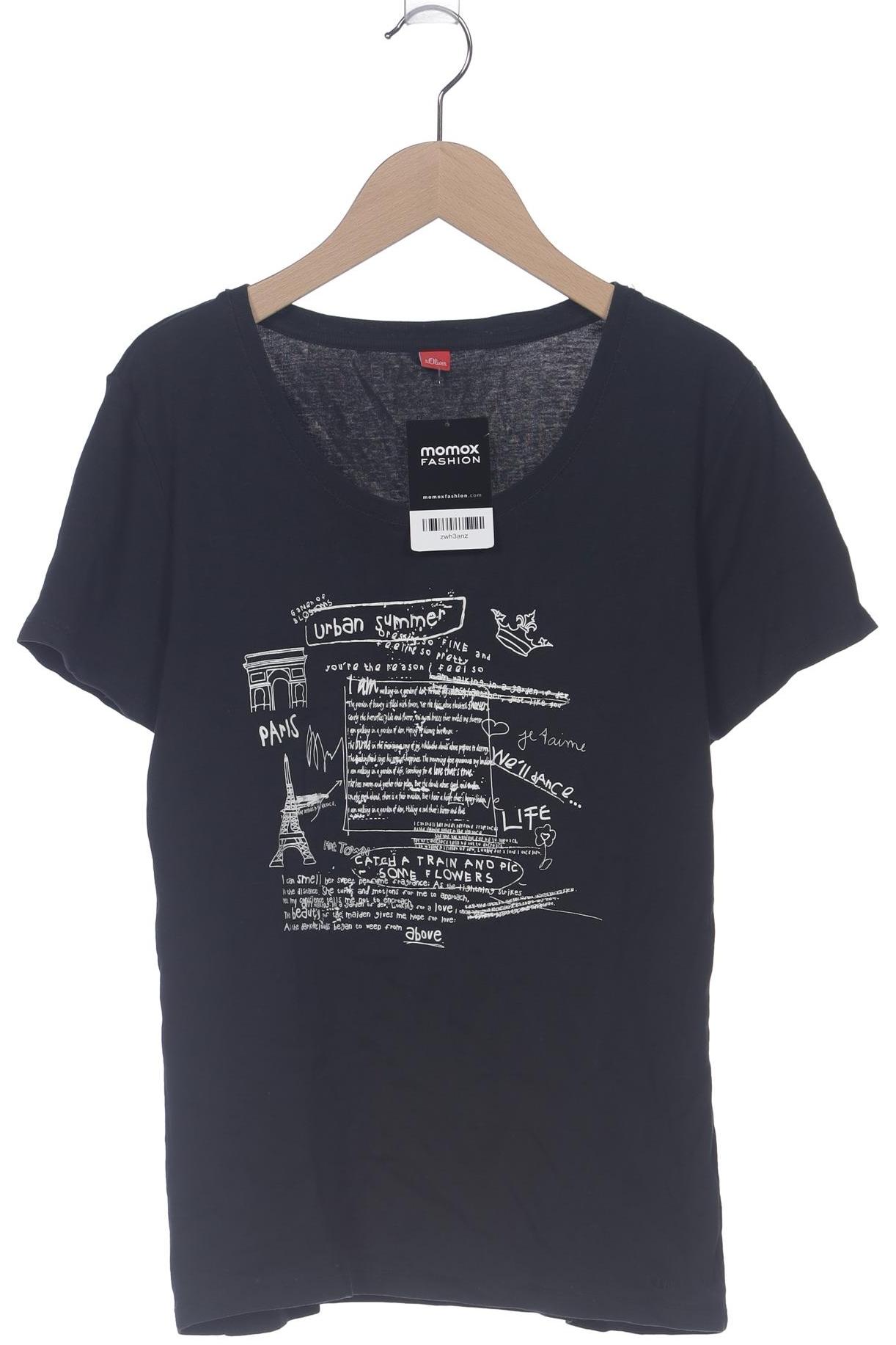 

s.Oliver Damen T-Shirt, schwarz, Gr. 38