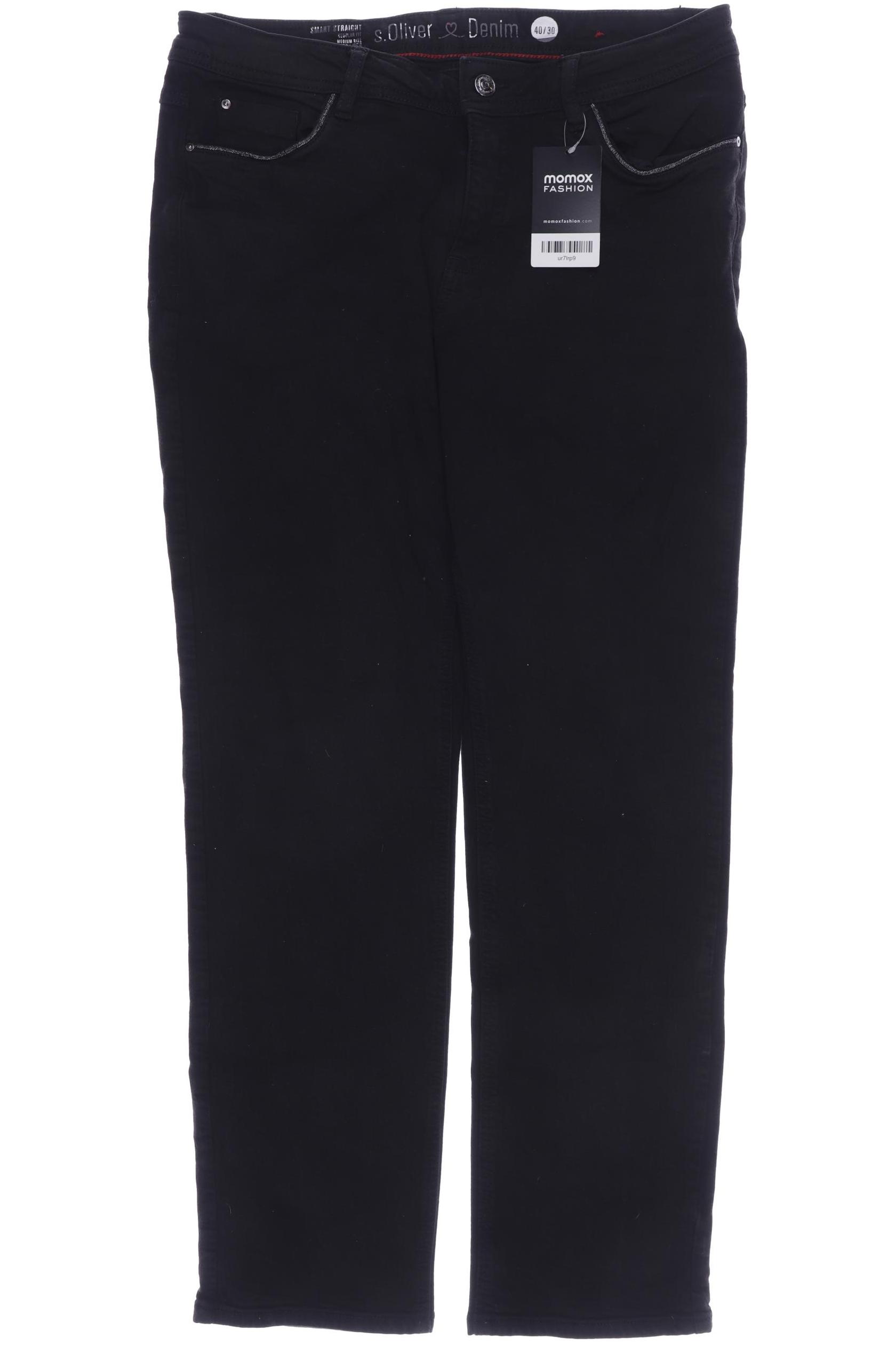 

s.Oliver Damen Jeans, schwarz