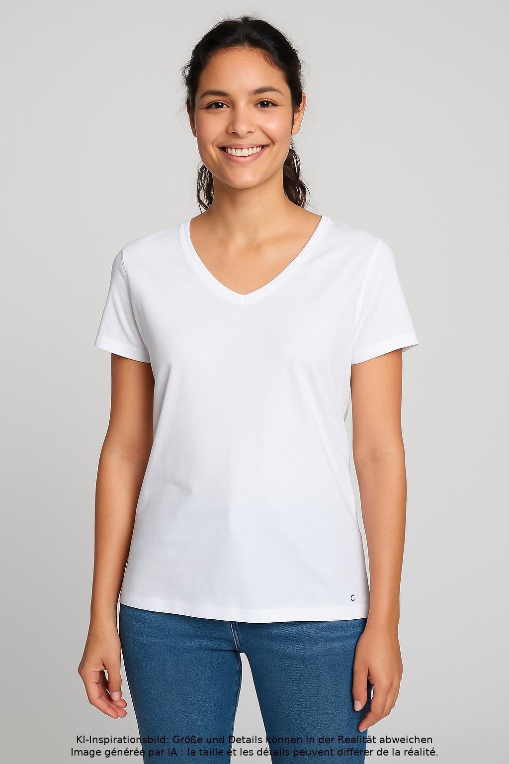 

s.Oliver Damen T-Shirt, weiß, Gr. 42