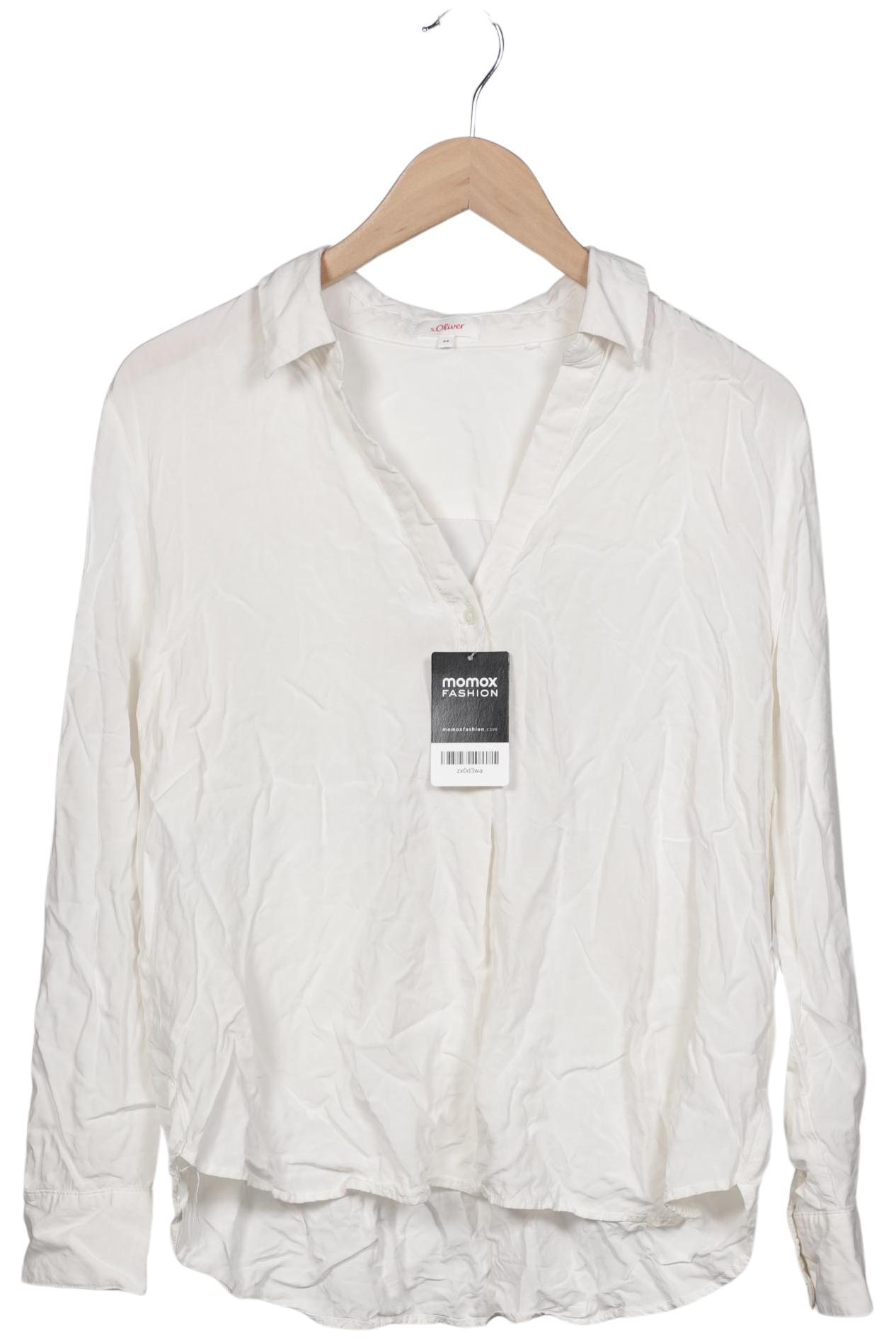 

s.Oliver Damen Bluse, cremeweiß, Gr. 44