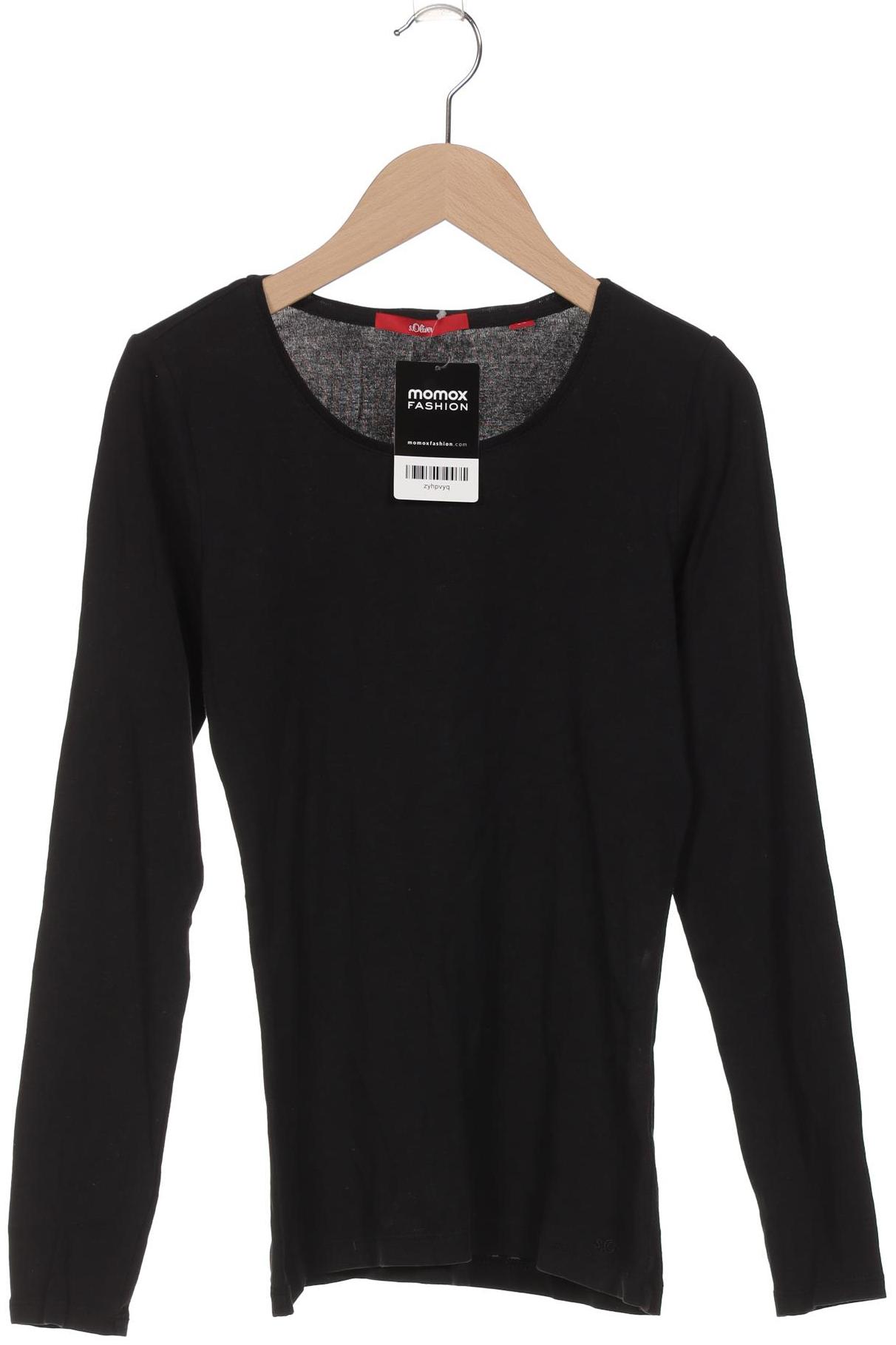 

s.Oliver Damen Langarmshirt, schwarz, Gr. 34